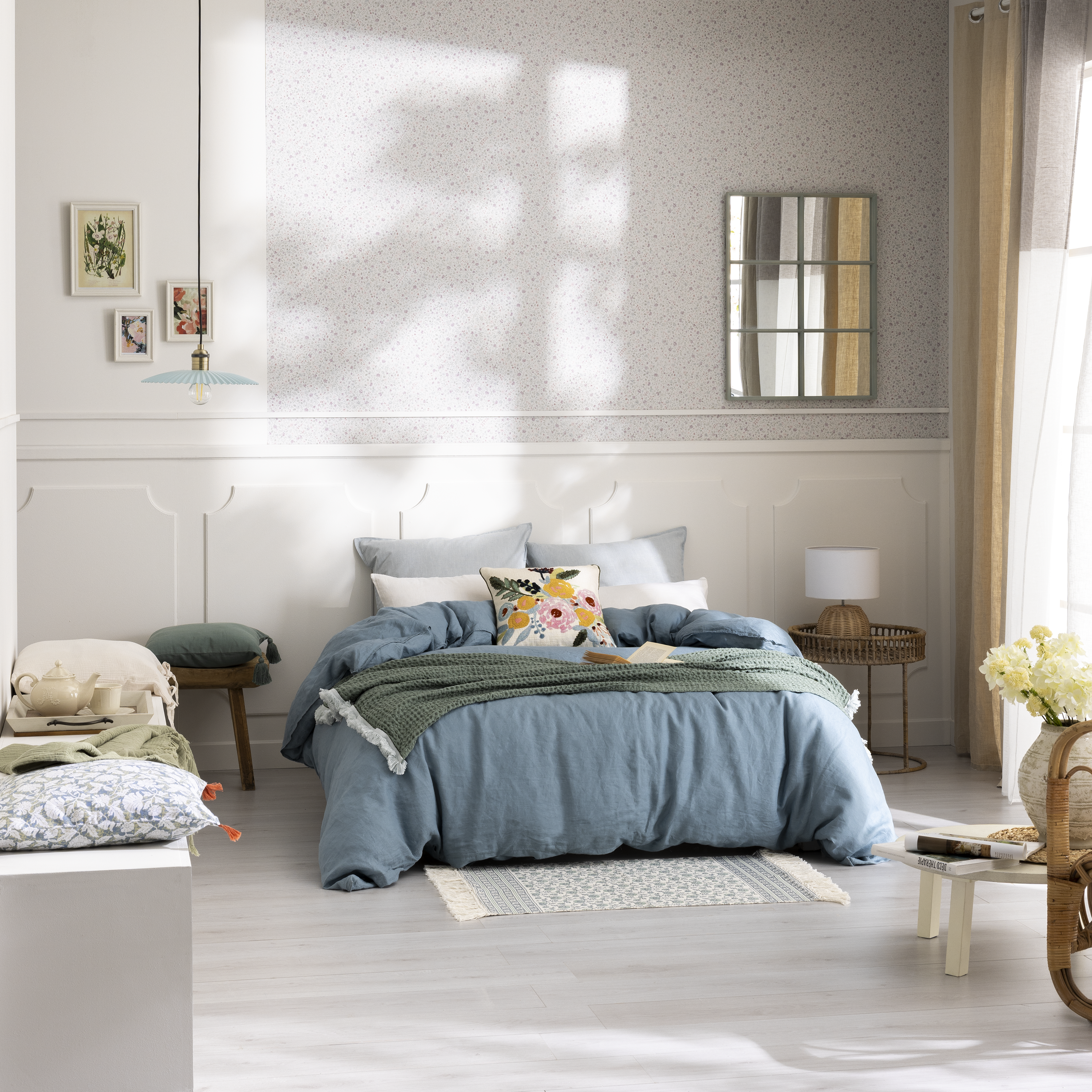 Manta Ninon 130x170cm verde Inspire - 12