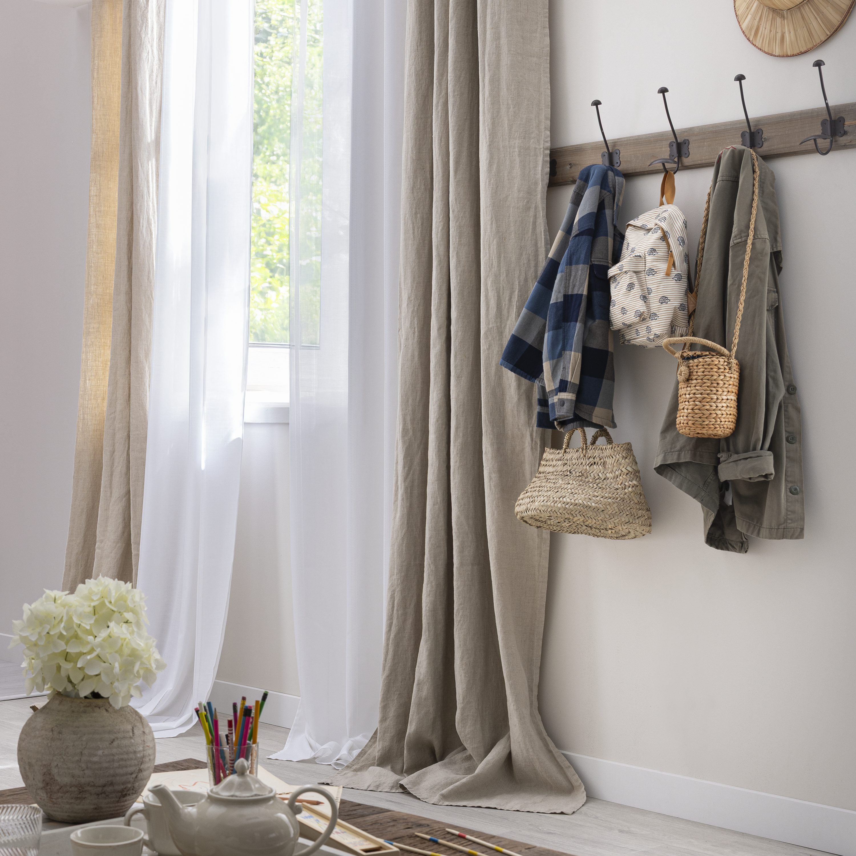 Cortinado fita e/ou presilha Aranjuez 200x280cm branco Inspire - 2