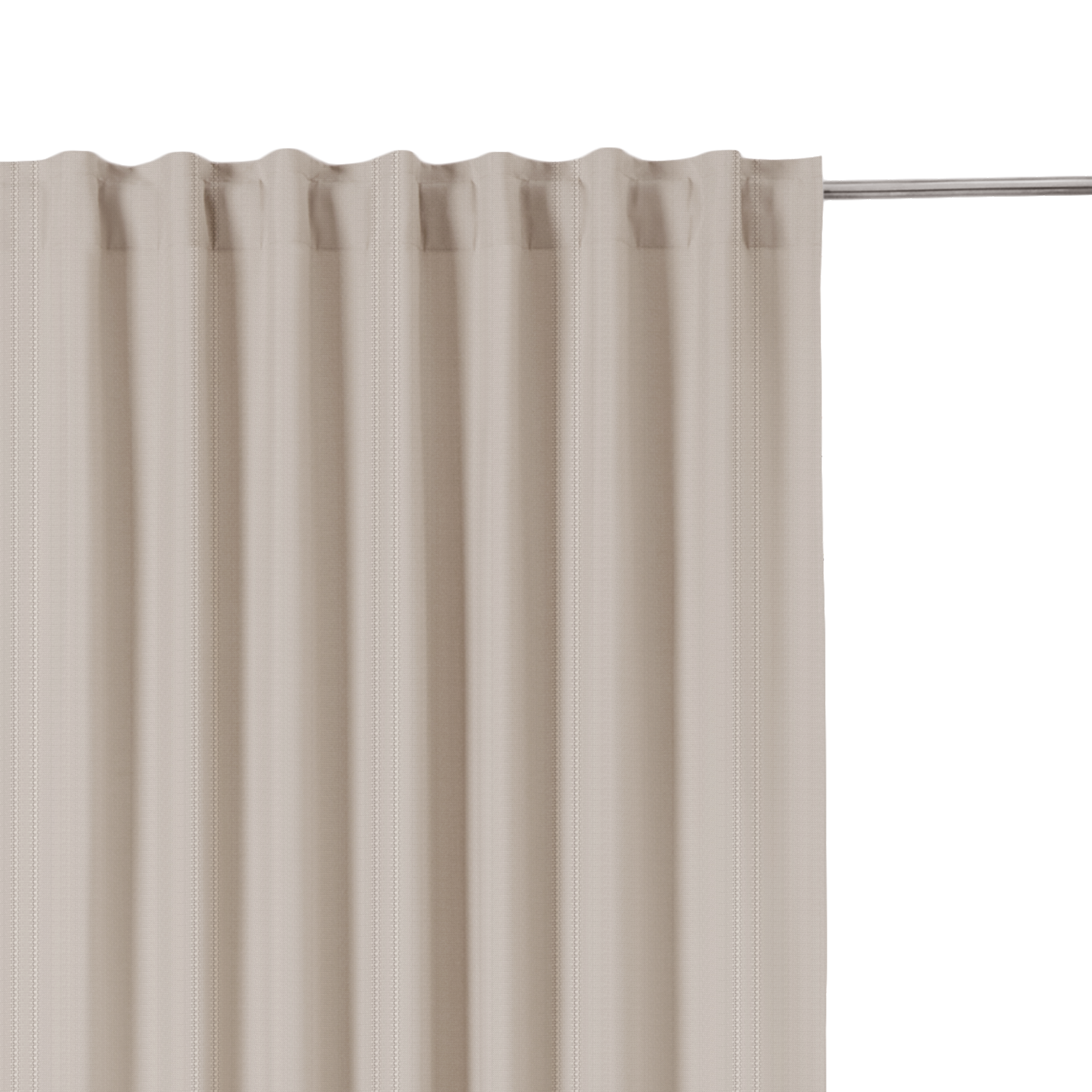 Cortinado fita e/ou presilha Aranjuez 200x280cm bege Inspire - 6