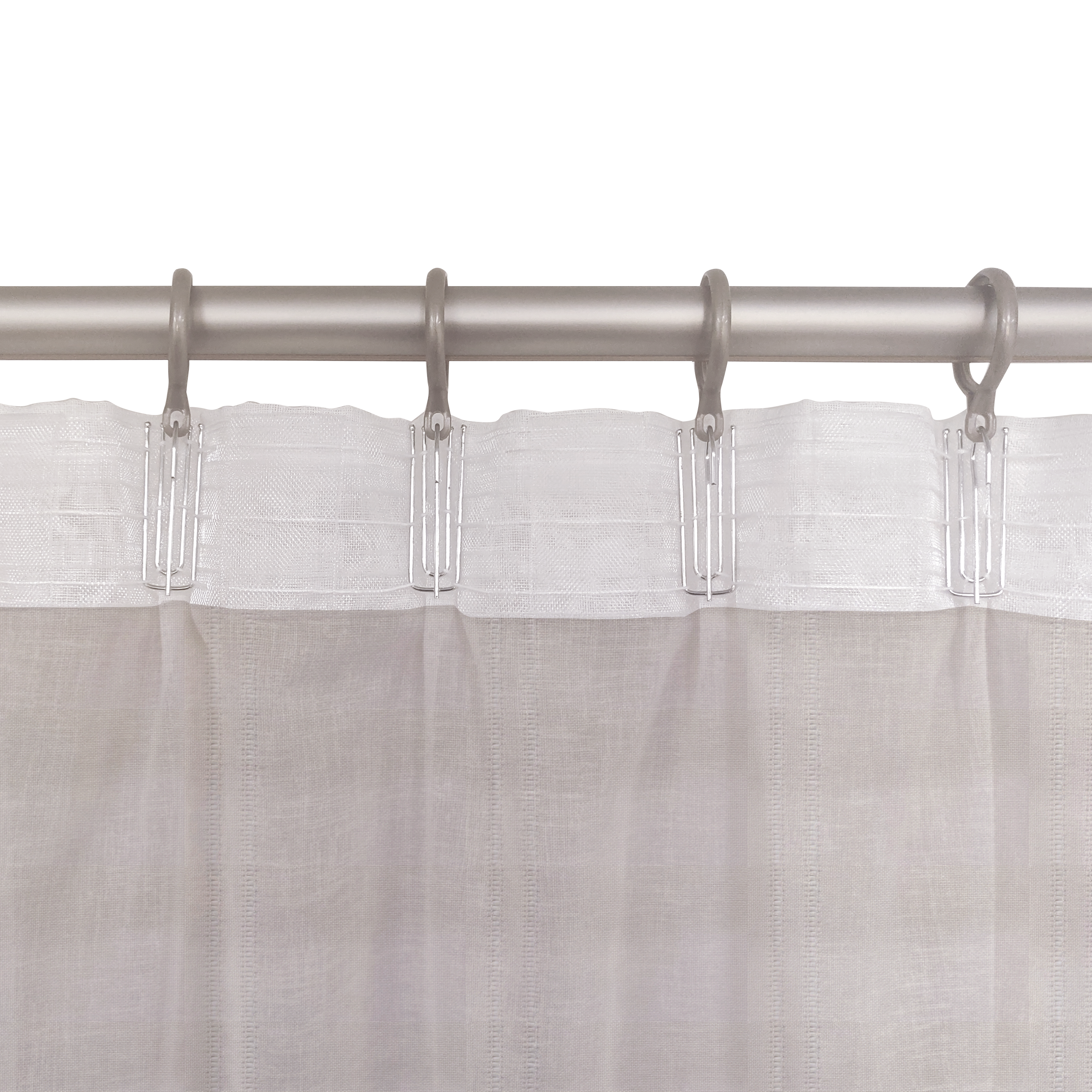 Cortinado fita e/ou presilha Aranjuez 200x280cm bege Inspire - 4