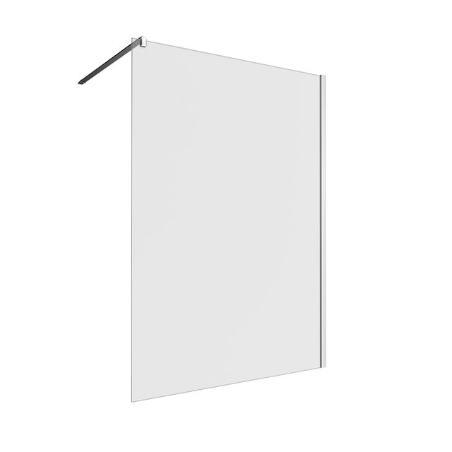 Walk-in L 140 x H 200 cm, vetro 8 mm vetro senza finitura / trasparente cromo