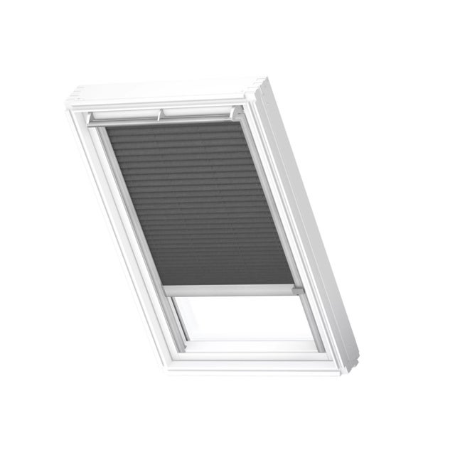 Cortina plisada solar VELUX FSL UK10 1274K gris/plata 160x134 cm