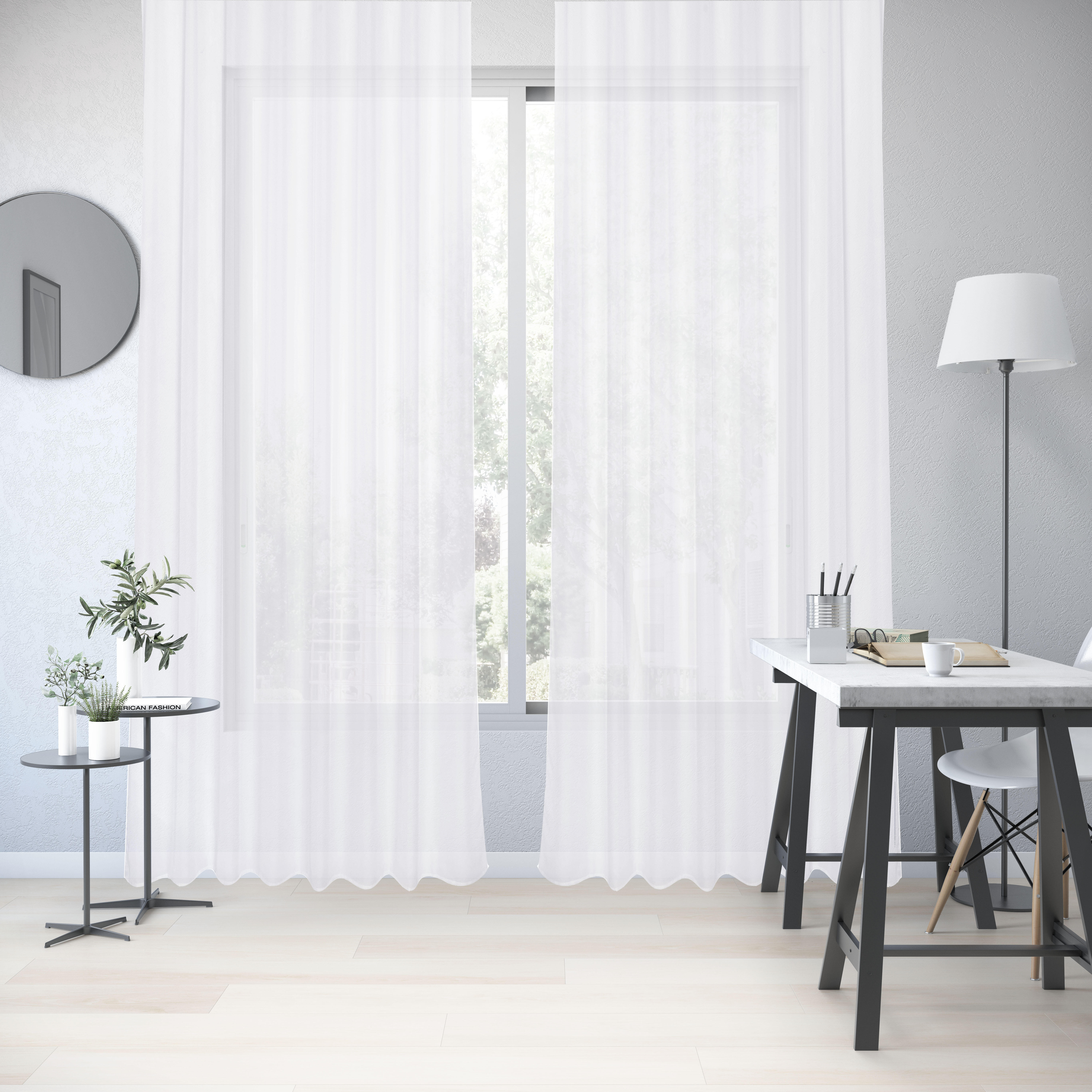 Firana na przelotkach Polyone biała 200 x 280 cm Inspire - 9