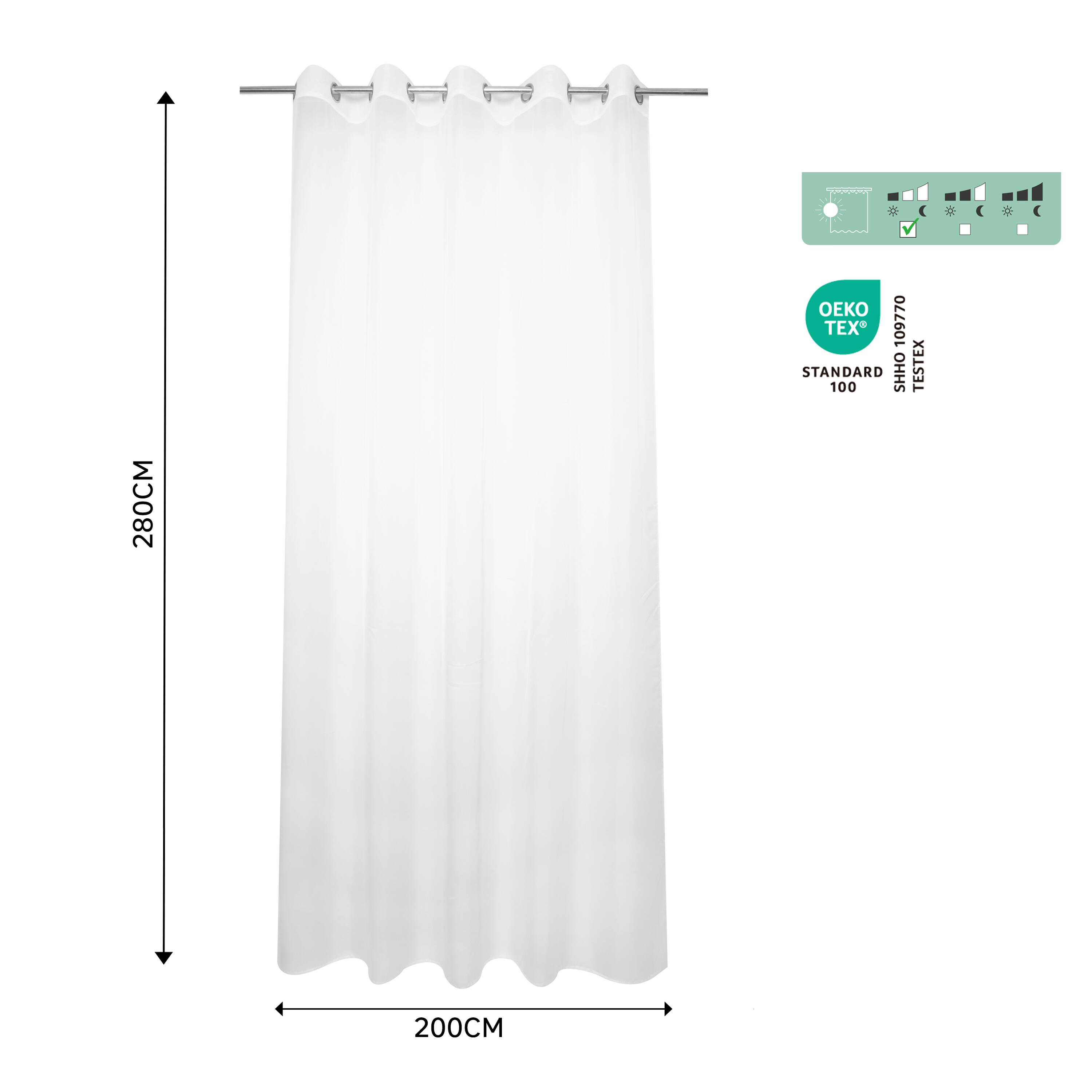 Firana na przelotkach Polyone biała 200 x 280 cm Inspire - 18