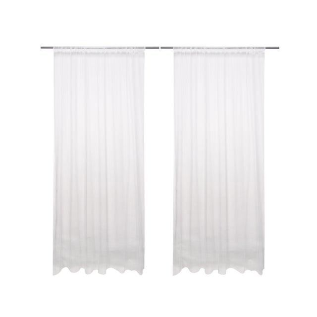 Firana na tunelu Net Doble biała 200 x 280 cm 2 szt. Inspire