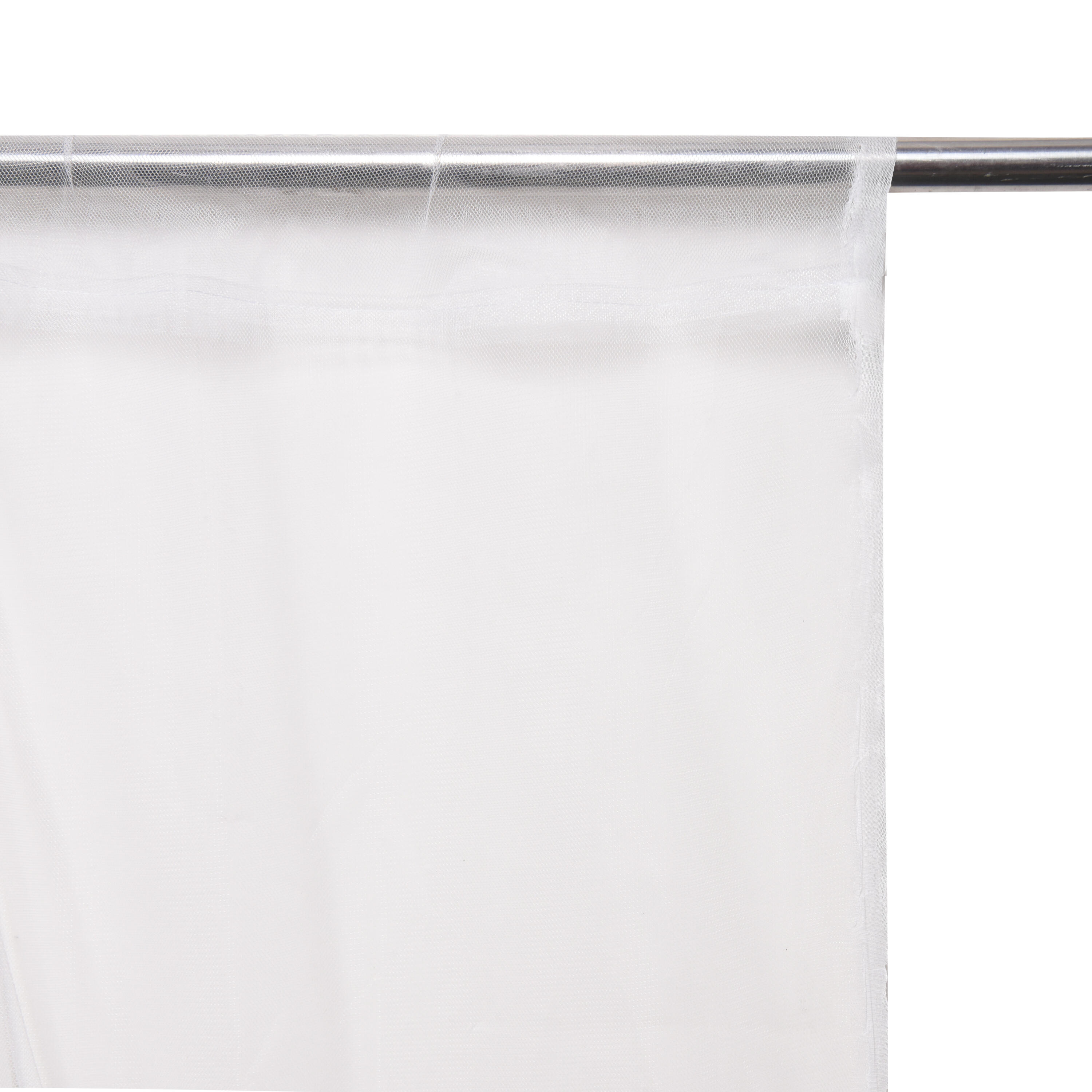 2 Cortinados rede passa-varão Doble 280x300cm branco Inspire - 4