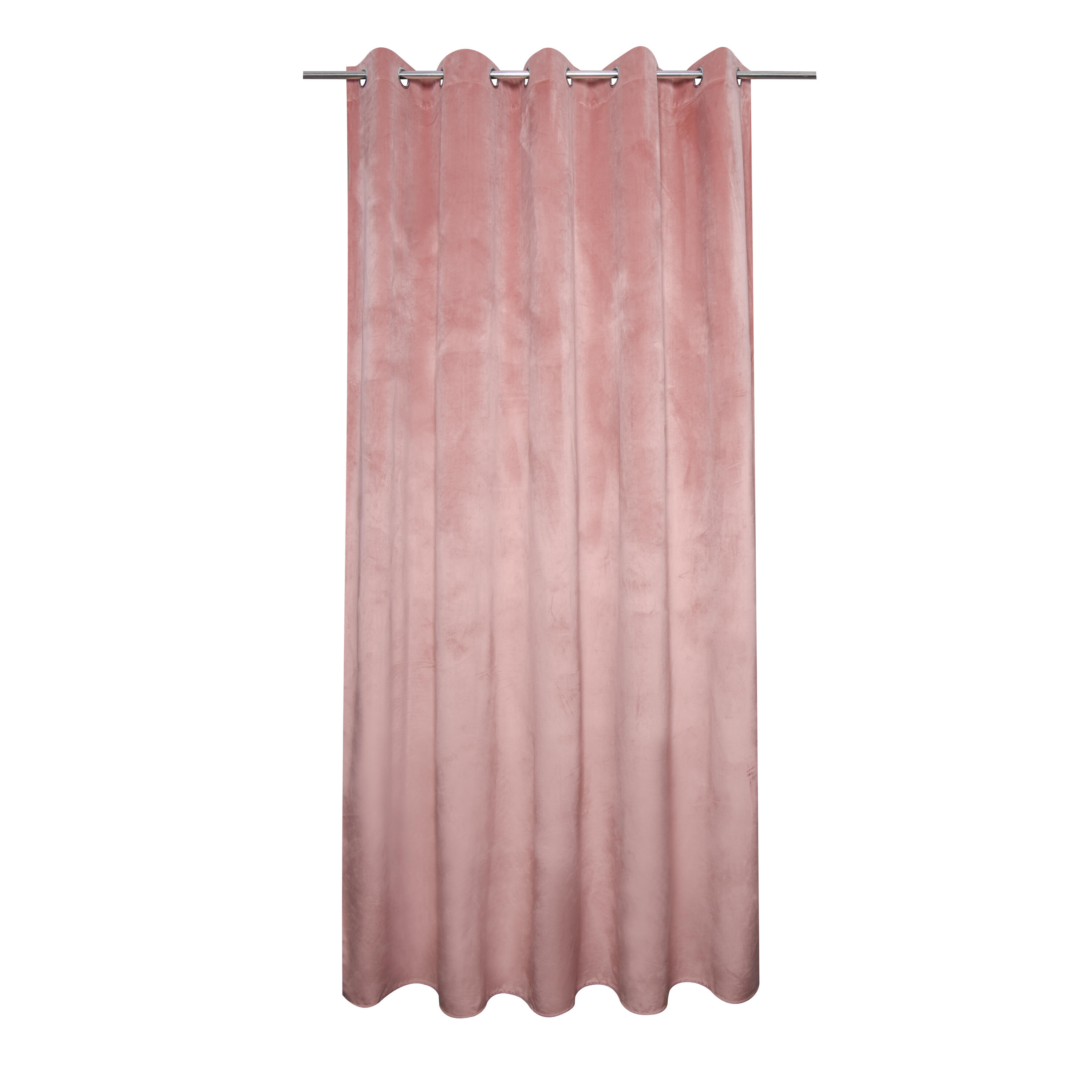 Zasłona Raspberry Trench różowa 200 x 280 cm na przelotkach Inspire