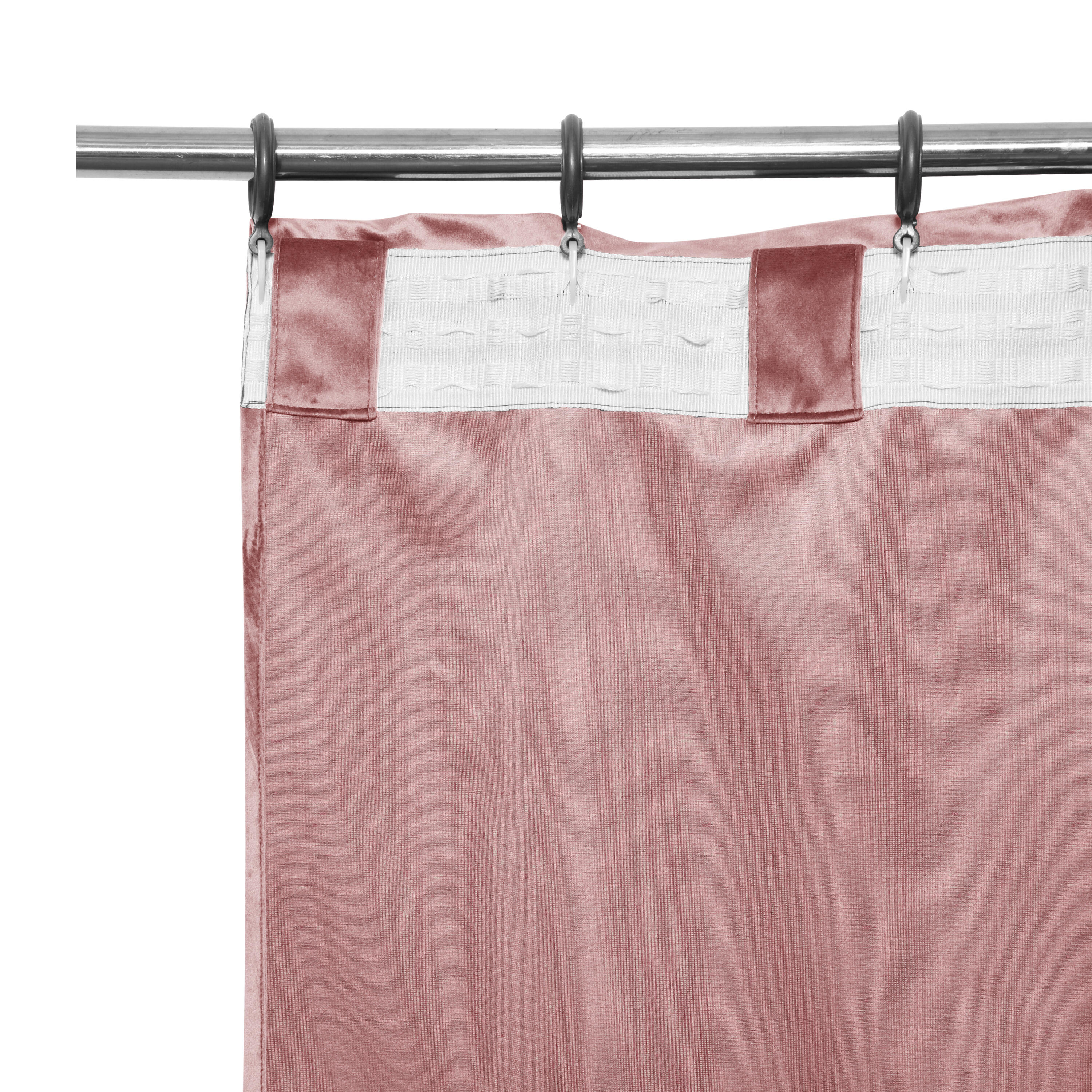 Zasłona welurowa Tony różowa 200 x 280 cm na taśmie Inspire - 11