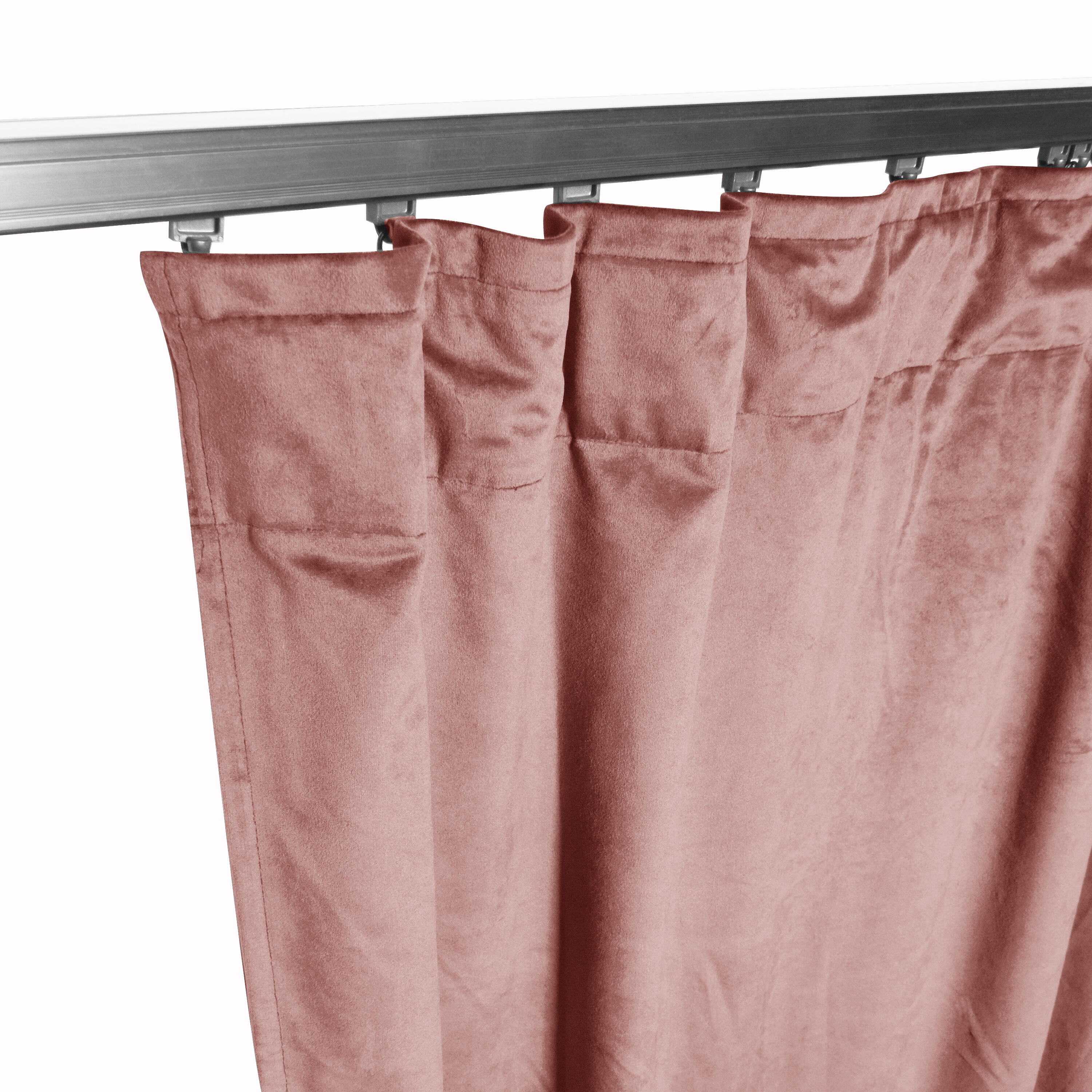 Zasłona welurowa Tony różowa 200 x 280 cm na taśmie Inspire - 9