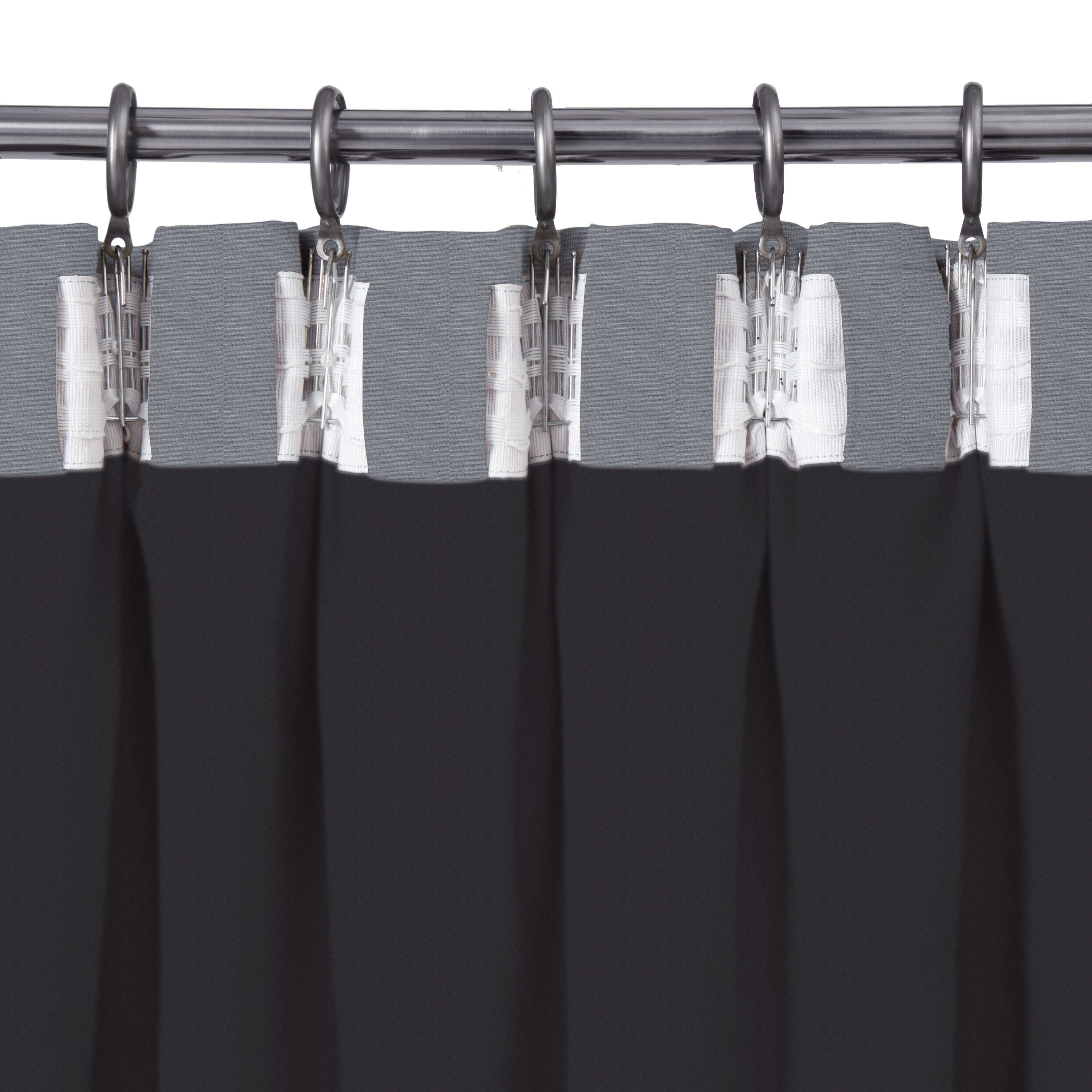 Cortinado fita e/ou presilha térmico Dagmar 200x280cm cinzento Inspire - 5