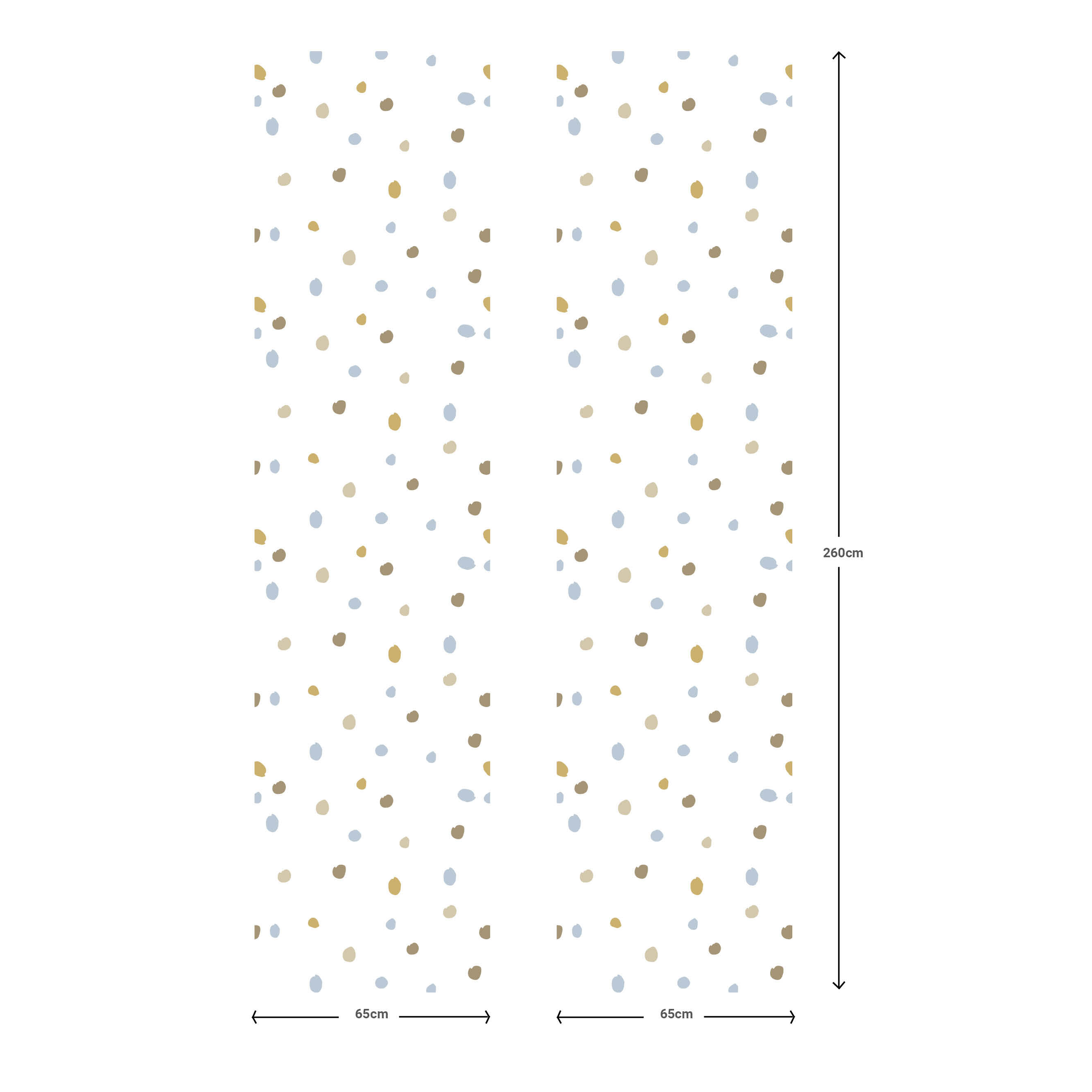 Papel pintado TNT adhesivo Infantil Confetti multicolor  MOTIF 129cmx2.6m lavable apto para cocinas o baños - 14