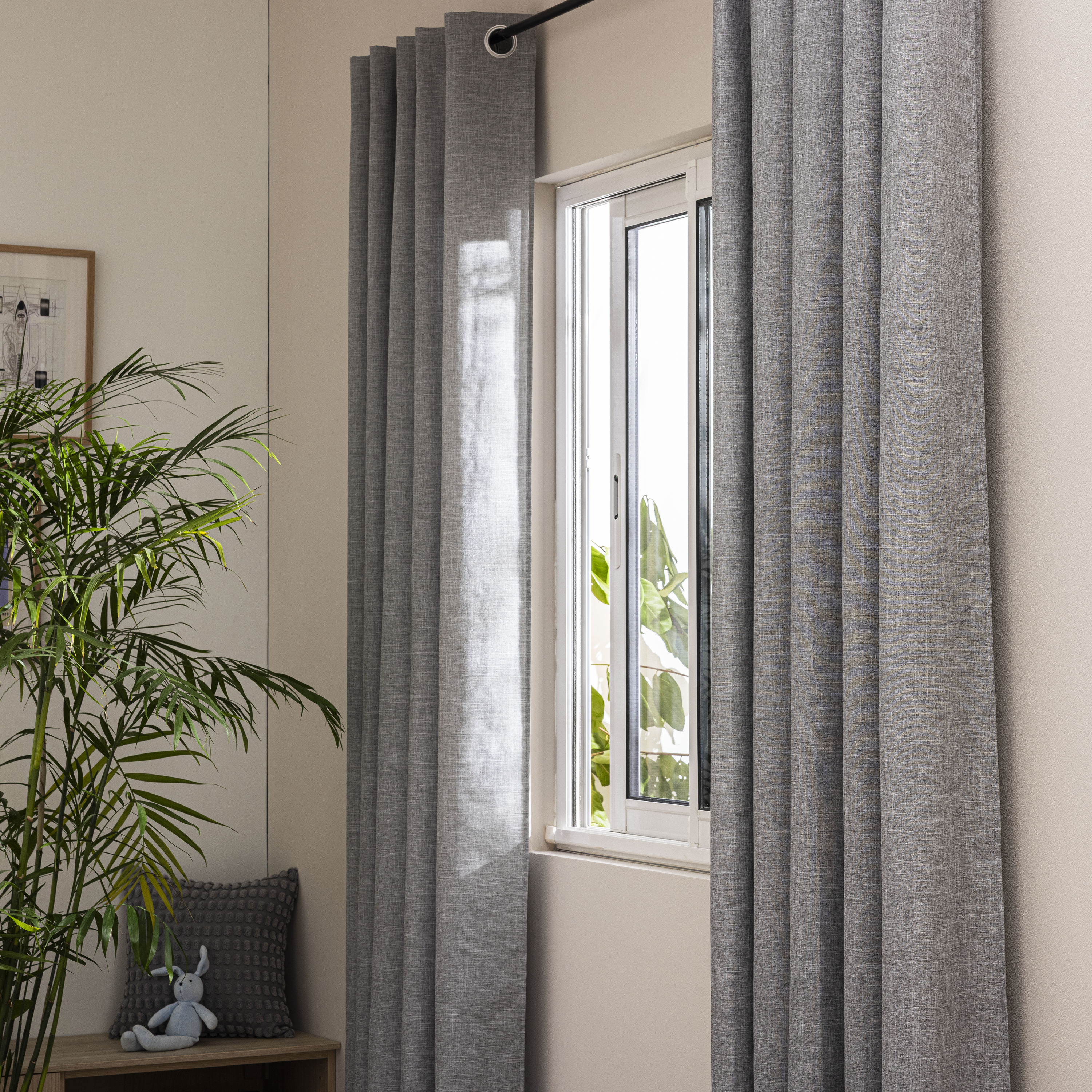 Cortinado fita e/ou presilha Raspberry 140x280cm cinzento Inspire - 11