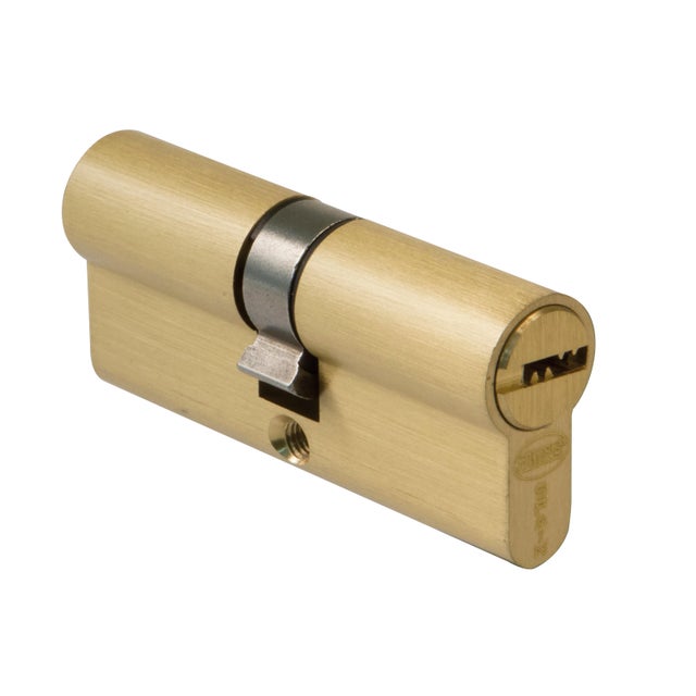 CILINDRO BOMBIN 30X30MM LLAVE PUNTOS LEVA 13 9860 LATONADO