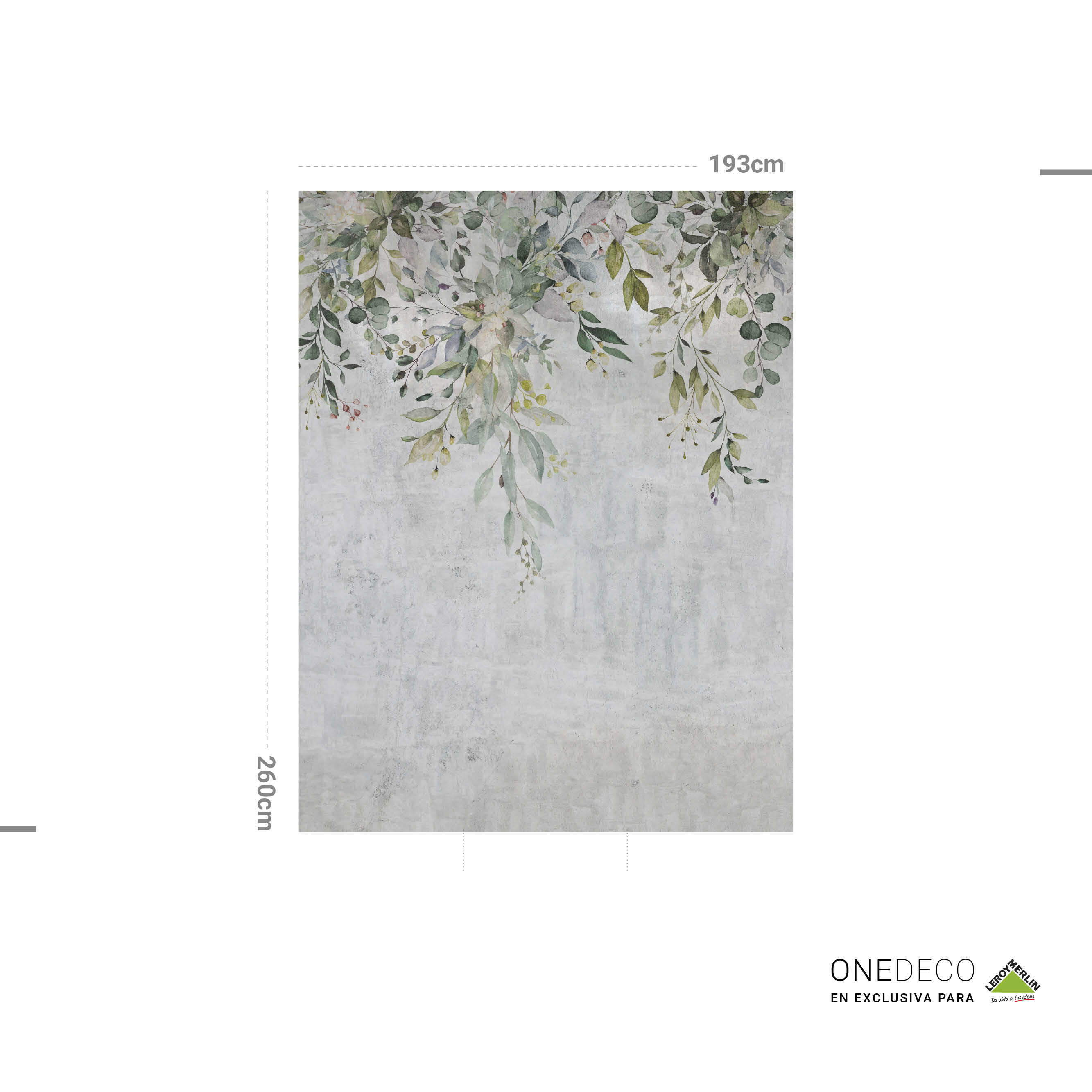 Mural adhesivo Pvc texturado limpieza con paño húmedo naturaleza Folia verde 193 x 260 cm MOTIF - 5