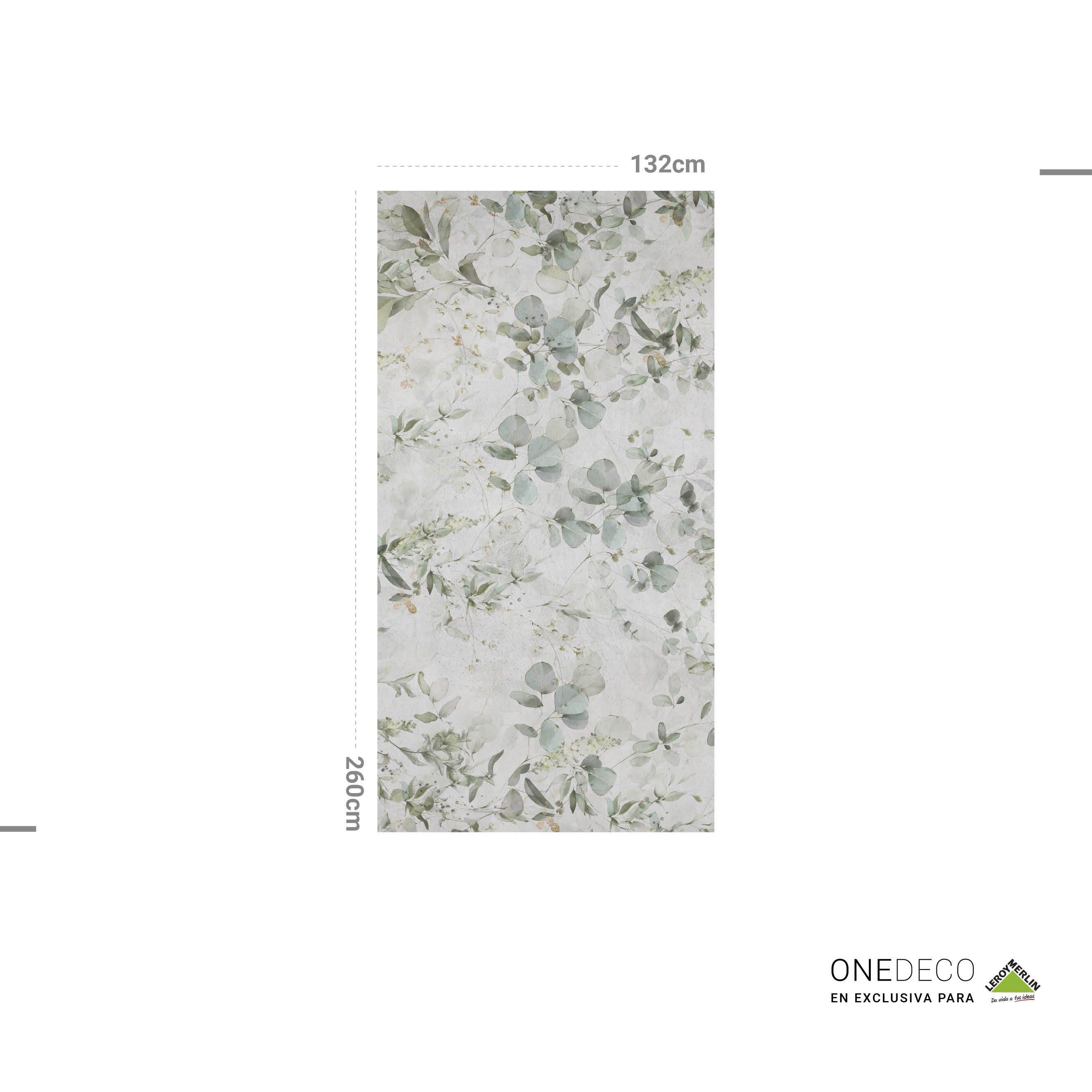 Mural adhesivo Pvc texturado limpieza con paño húmedo naturaleza Rambla verde 132 x 260 cm MOTIF - 5