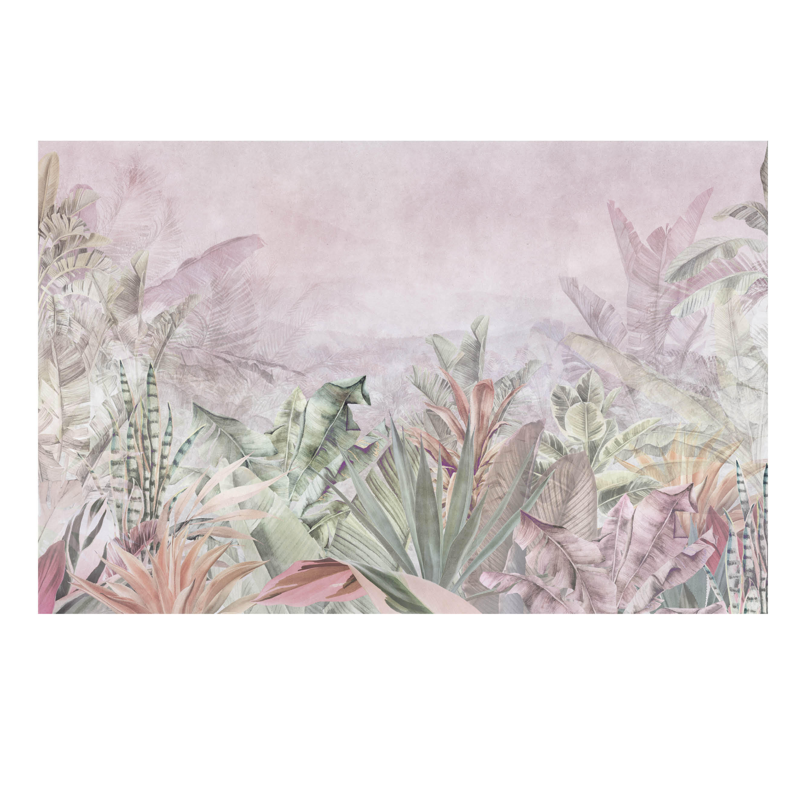 Mural adhesivo Pvc texturado limpieza con paño húmedo naturaleza Tropical Sage gris 385 x 260 cm MOTIF - 3