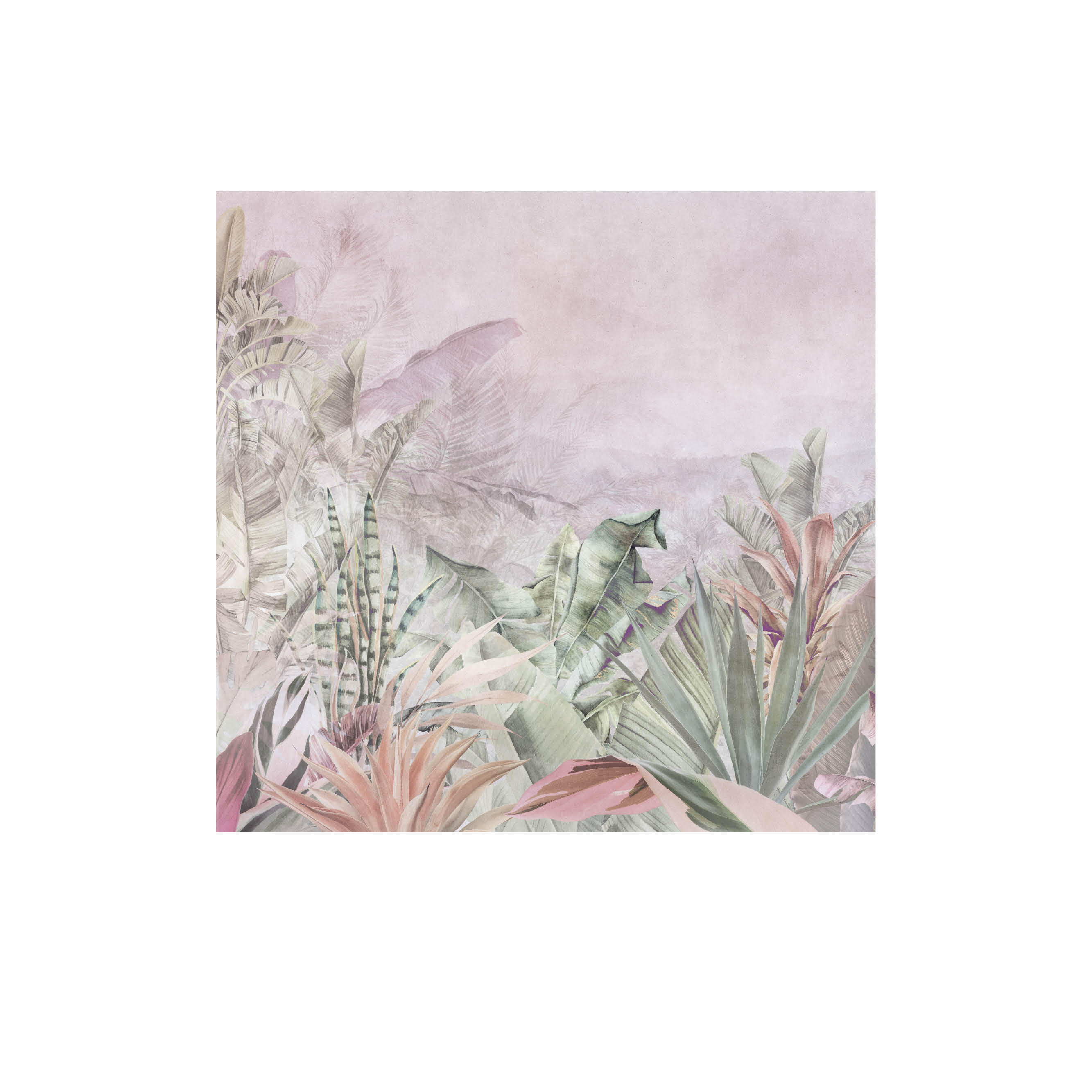 Mural adhesivo Pvc texturado limpieza con paño húmedo naturaleza Tropical Sage gris 257 x 260 cm MOTIF - 3