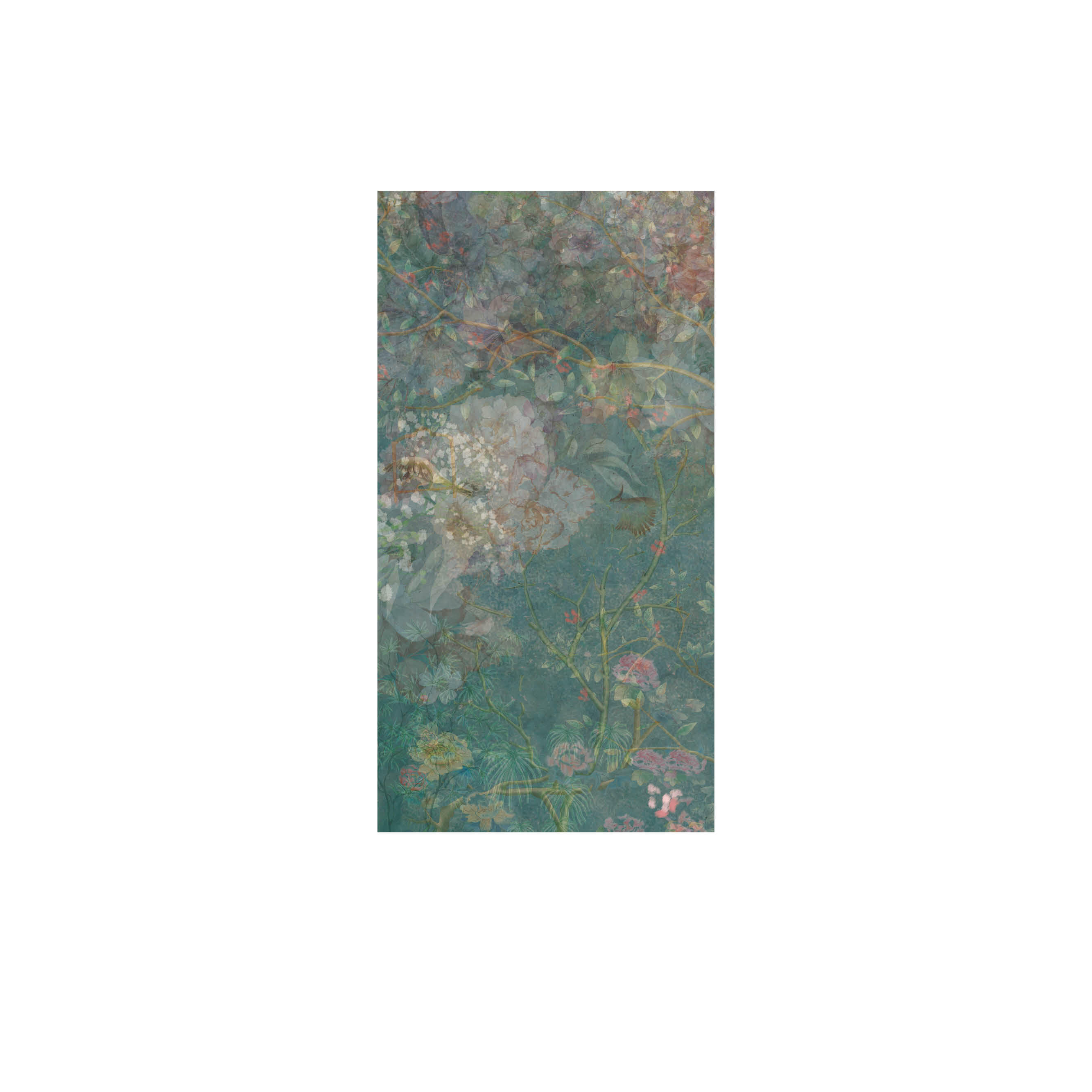Mural adhesivo Pvc texturado limpieza con paño húmedo naturaleza Gabriel verde 132 x 260 cm MOTIF - 3