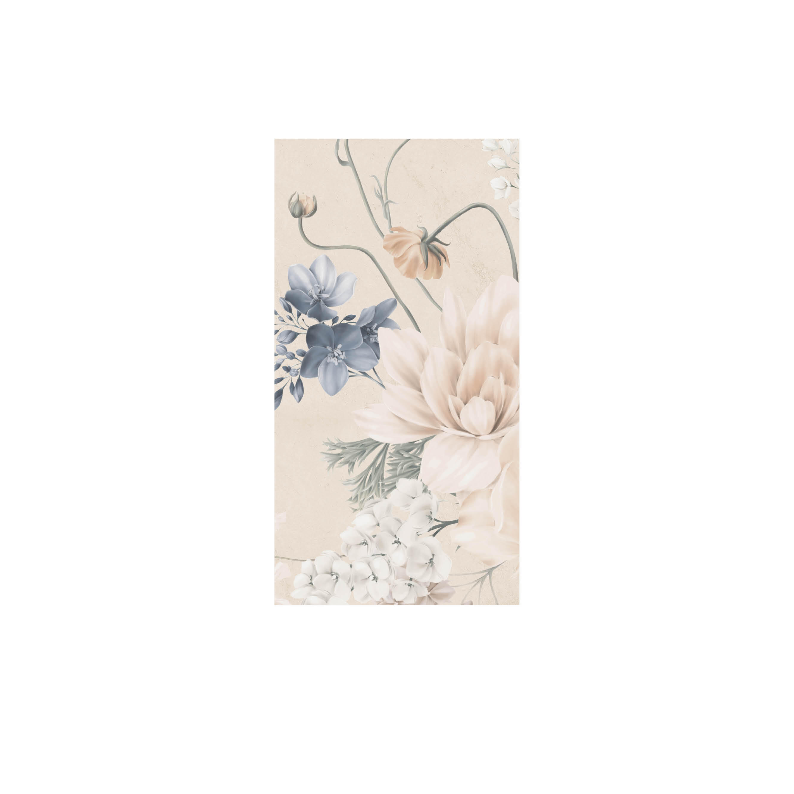 Mural adhesivo Pvc texturado limpieza con paño húmedo naturaleza My Place naranja 132 x 260 cm MOTIF - 3