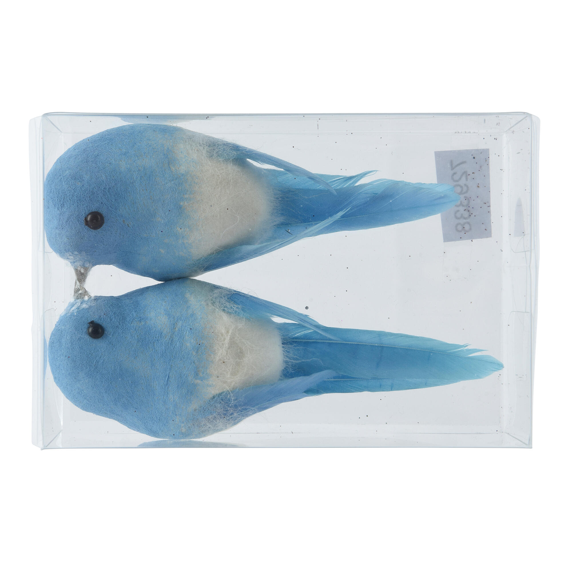 Set adornos pajaros azules 10cm 2 unidades - 2
