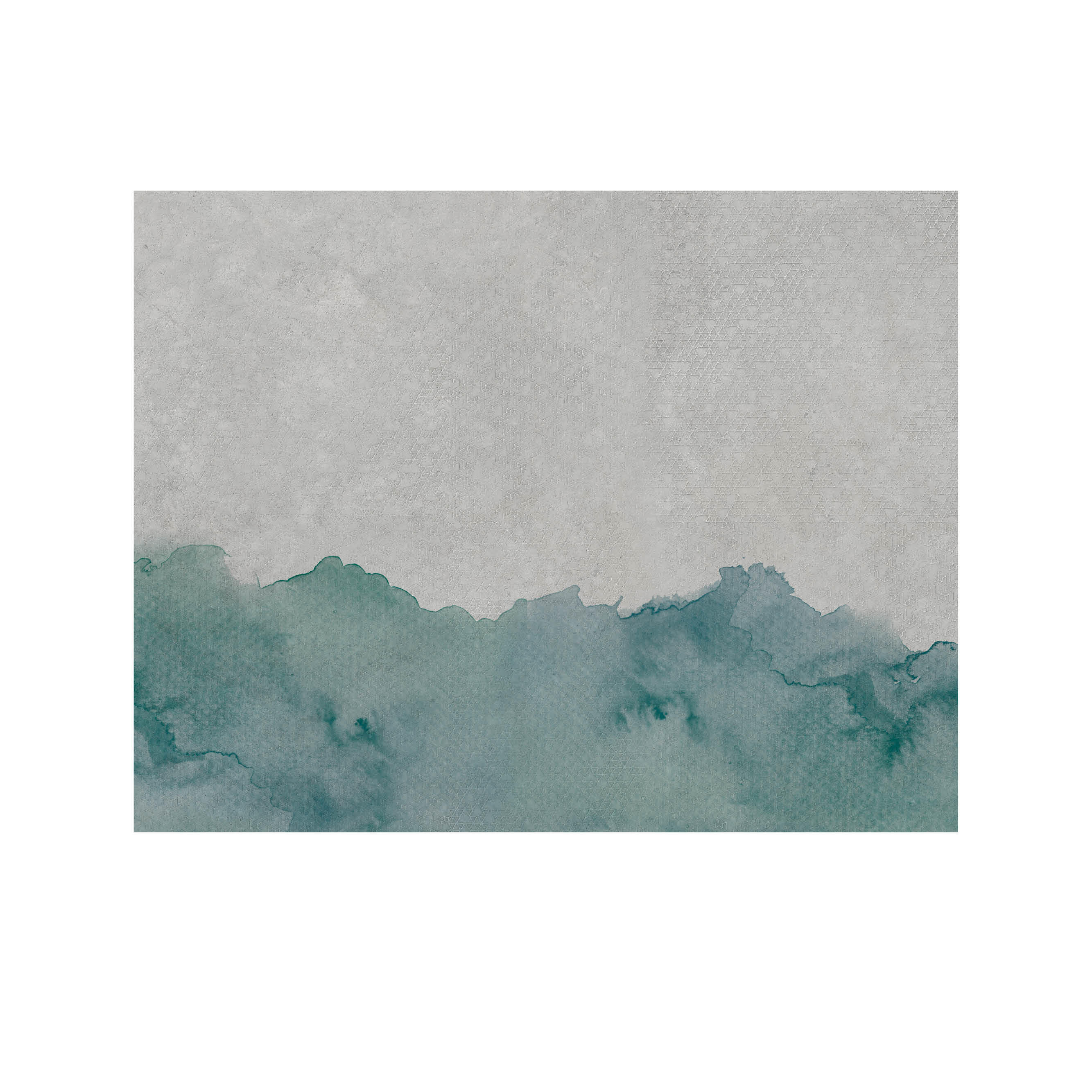 Mural adhesivo textil liso lavable naturaleza acuarela azul 321 x 260 cm motif