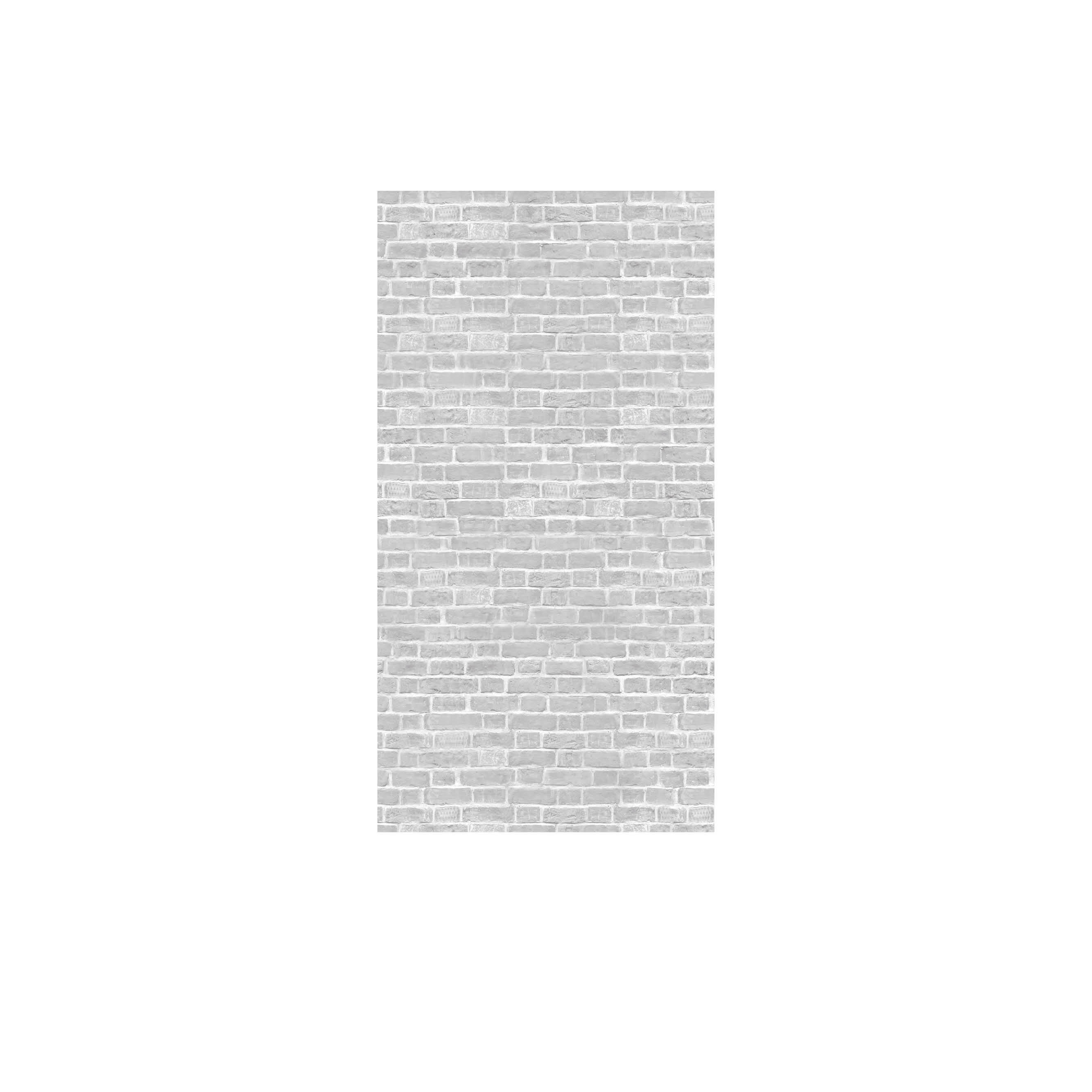 Mural adhesivo textil liso lavable trampantojo Grey Brick gris 132 x 260 cm MOTIF - 14