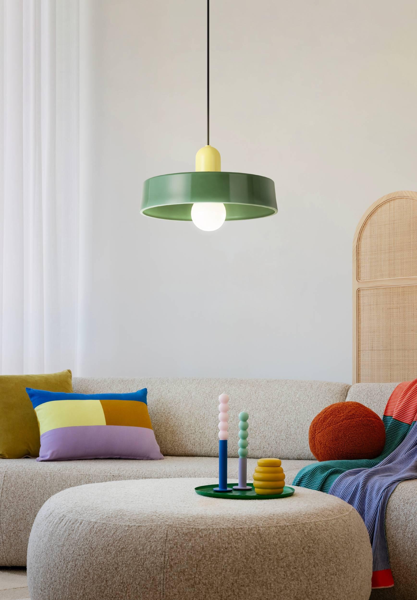 Suspension Presa cristal, vert, Diam.32 cm, E27 - 2