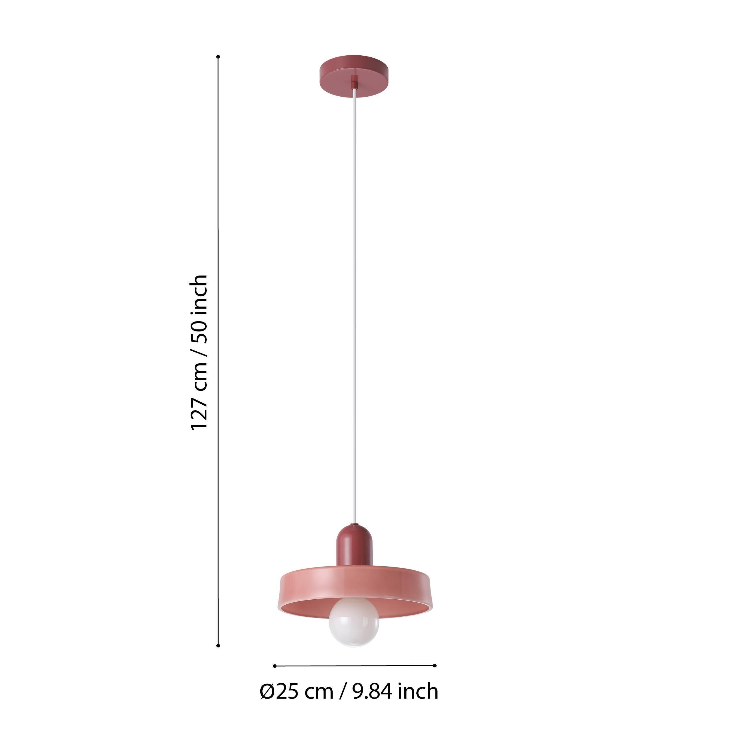 Suspension Presa cristal, rose, Diam.25 cm, E27 - 5