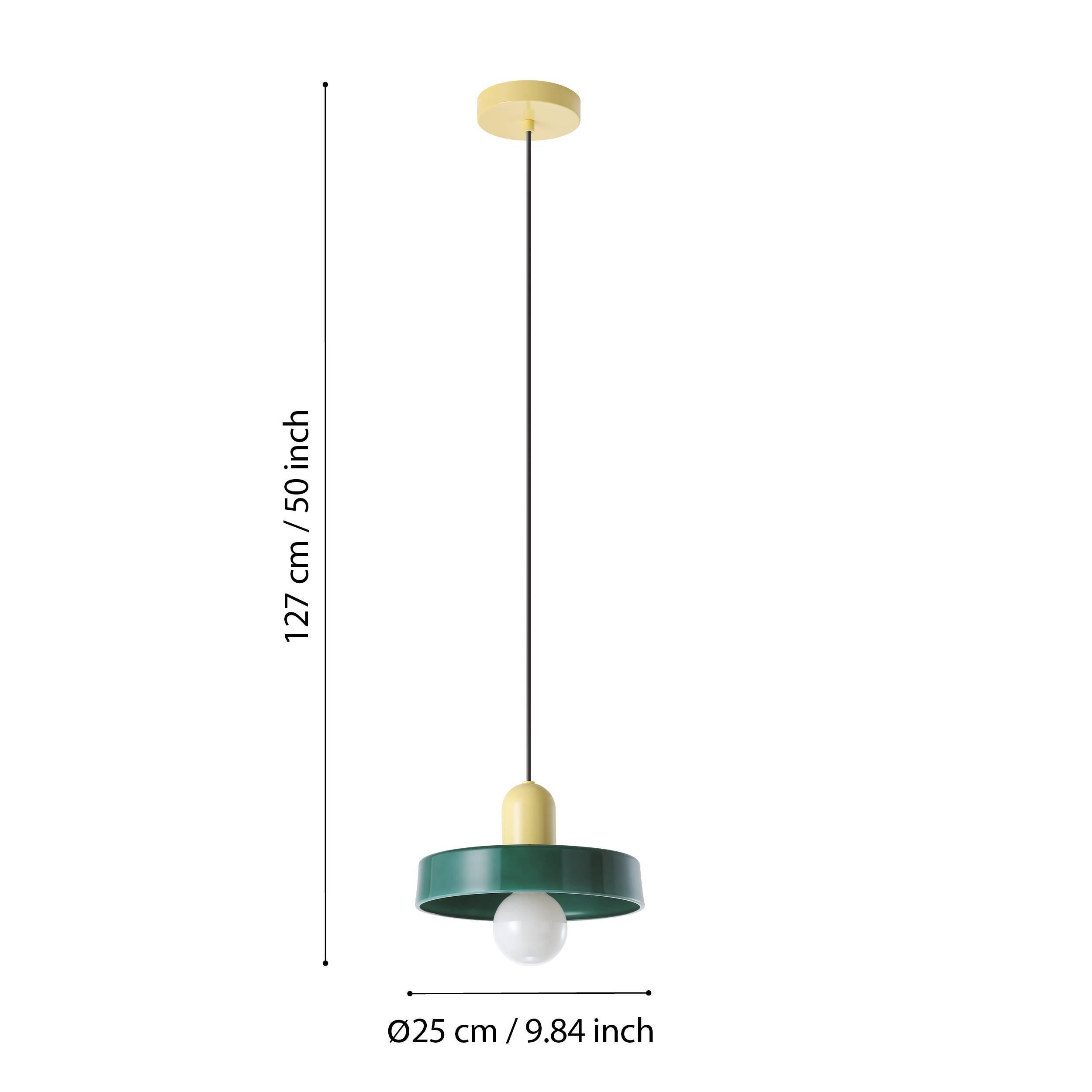 Suspension Presa cristal, vert, Diam.25 cm, E27 - 5