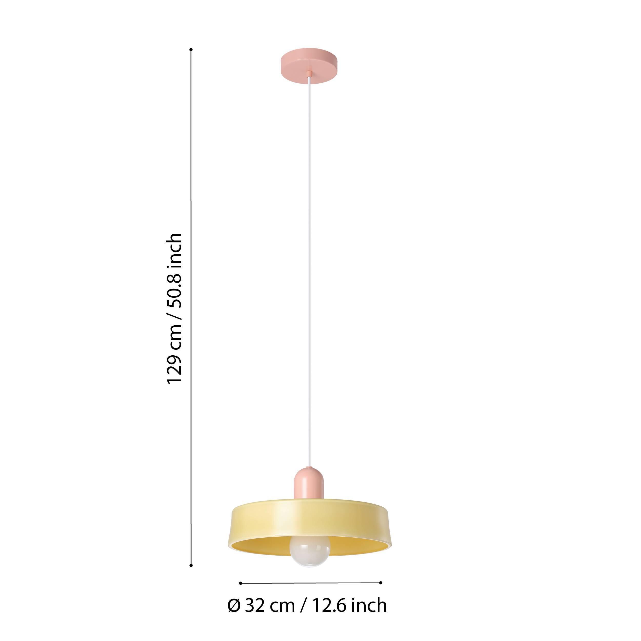 Suspension Presa cristal, jaune, Diam.32 cm, E27 - 5
