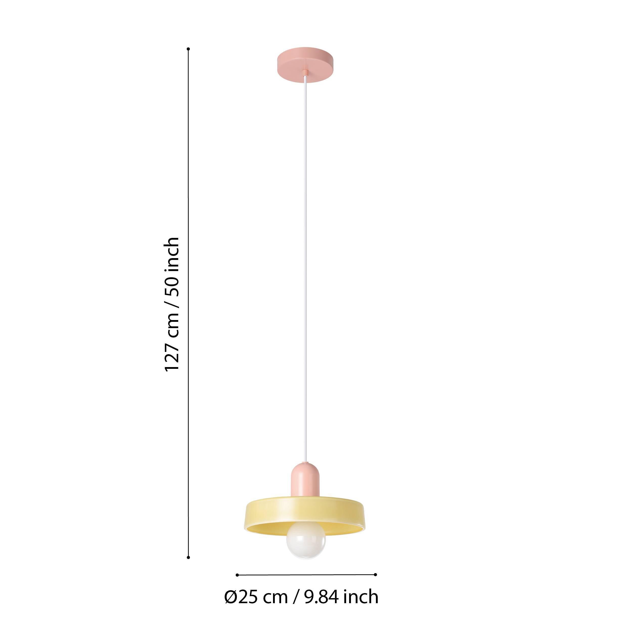 Suspension Presa cristal, jaune, Diam.25 cm, E27 - 5