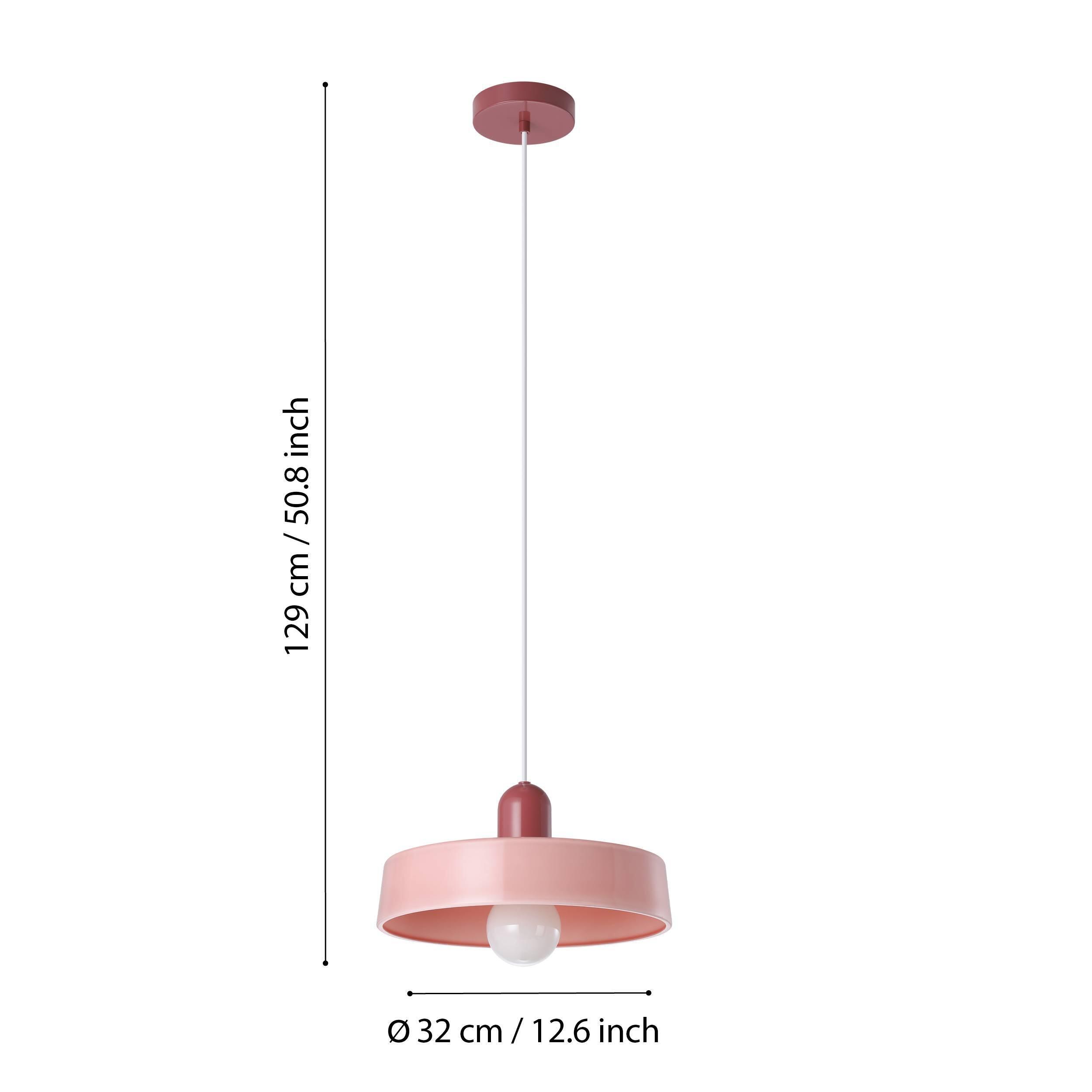 Suspension Presa cristal, rose, Diam.32 cm, E27 - 5