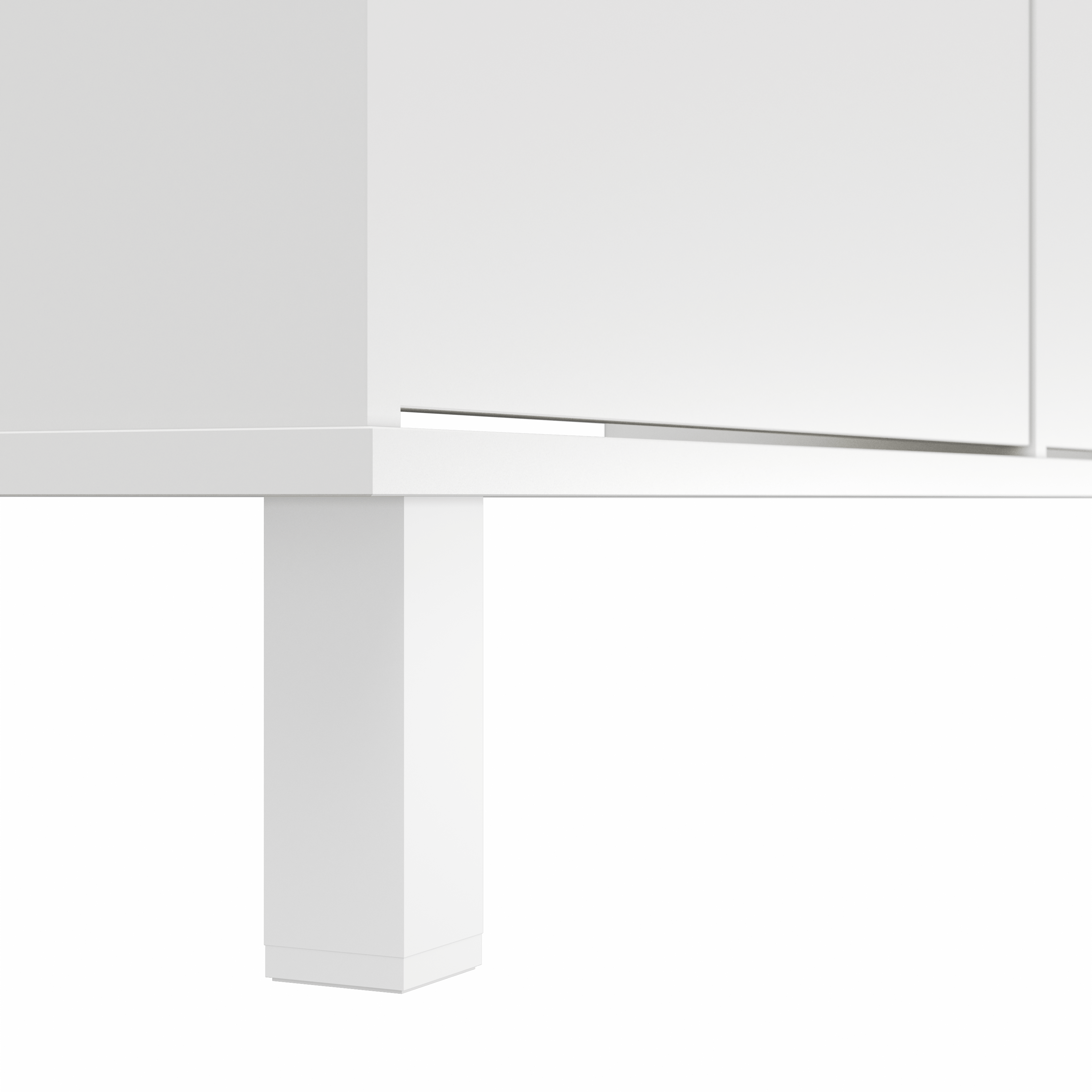 Zapatero Dublín con 4 compartimentos para 8 pares en melamina color blanco 110x110x20 cm - 13