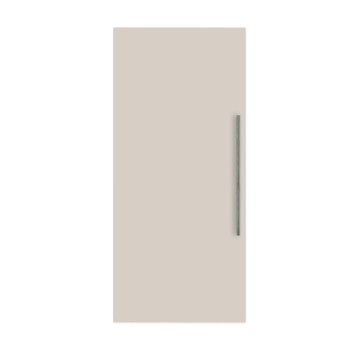 Porta scorrevole reversibile Stoccolma con maniglione in legno argento, L 99 x H 221 cm, con binario invisibile - 5