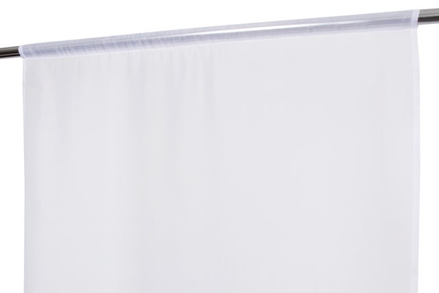 Tendina a vetro Essential bianco, tunnel 60x240 cm