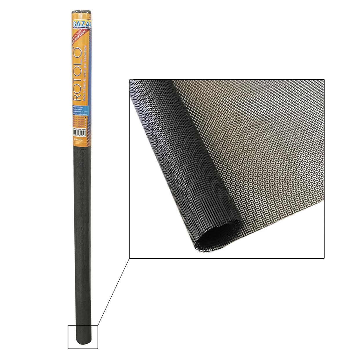 Rete zanzariera Rotolò Bazar L 80 x H 250 cm , grigio - 3
