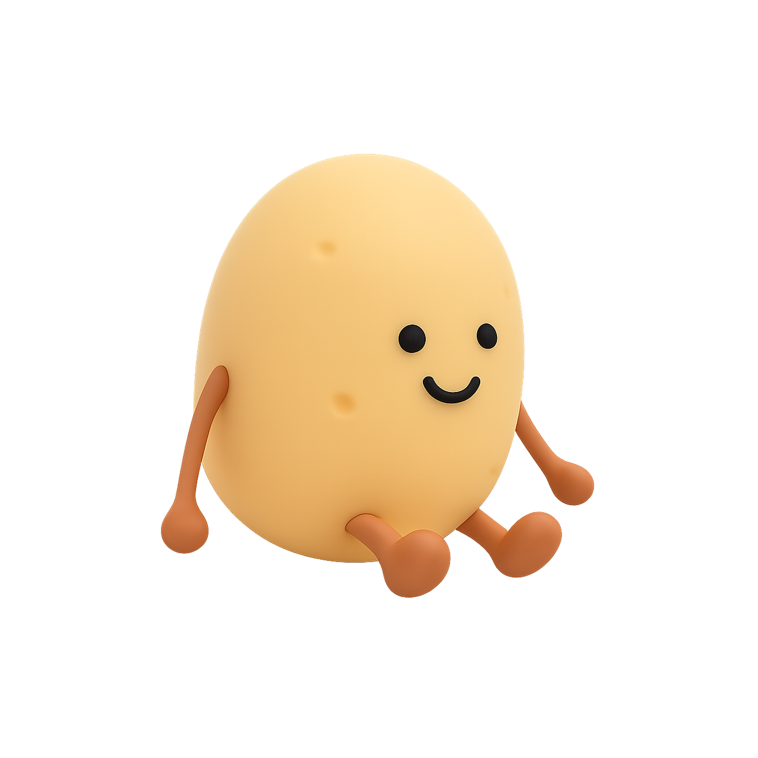 Lampka stołowa Potato LED RGB USB beżowa GOLDLUX
