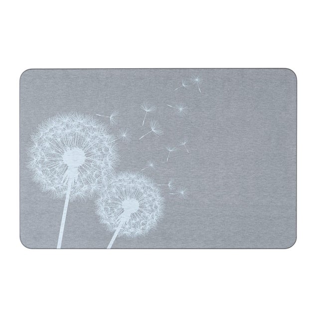 Alfombra de baño rectangular ASTERA 39x60 cm gris