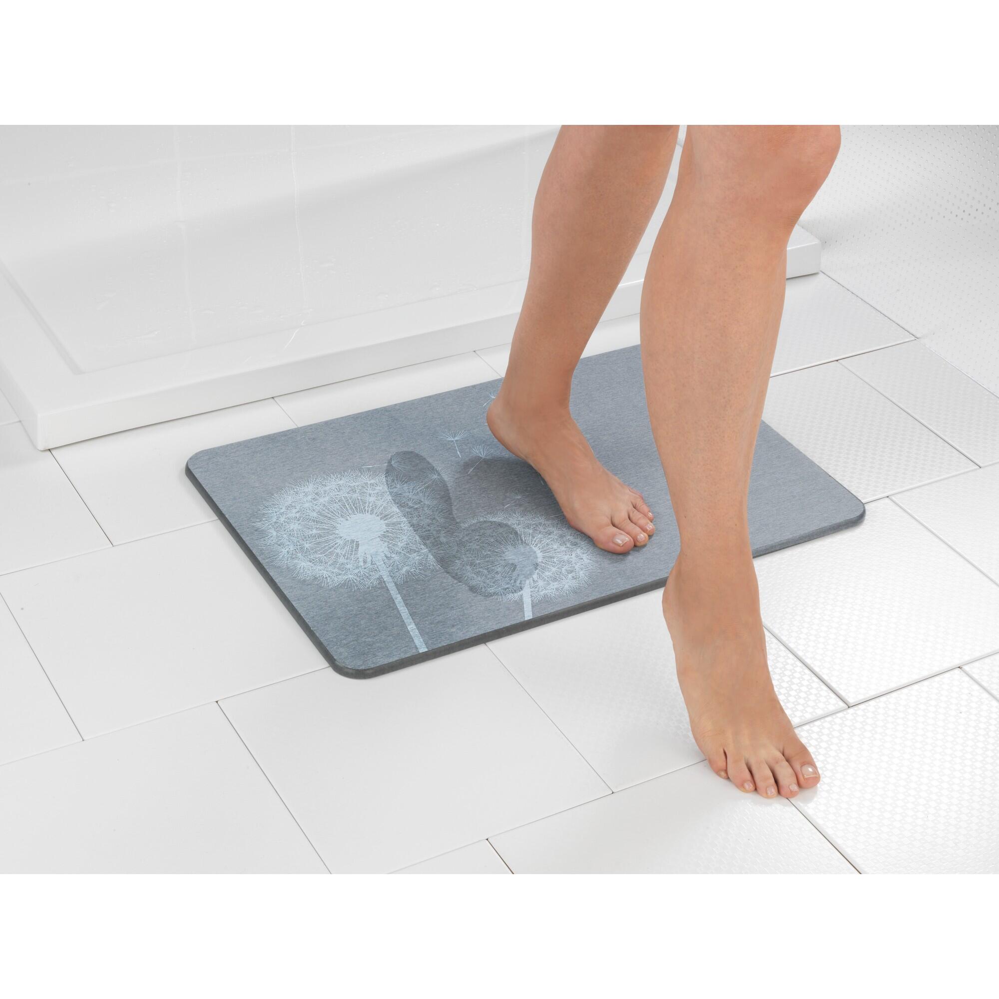 Alfombra de baño rectangular ASTERA 39x60 cm gris - 6
