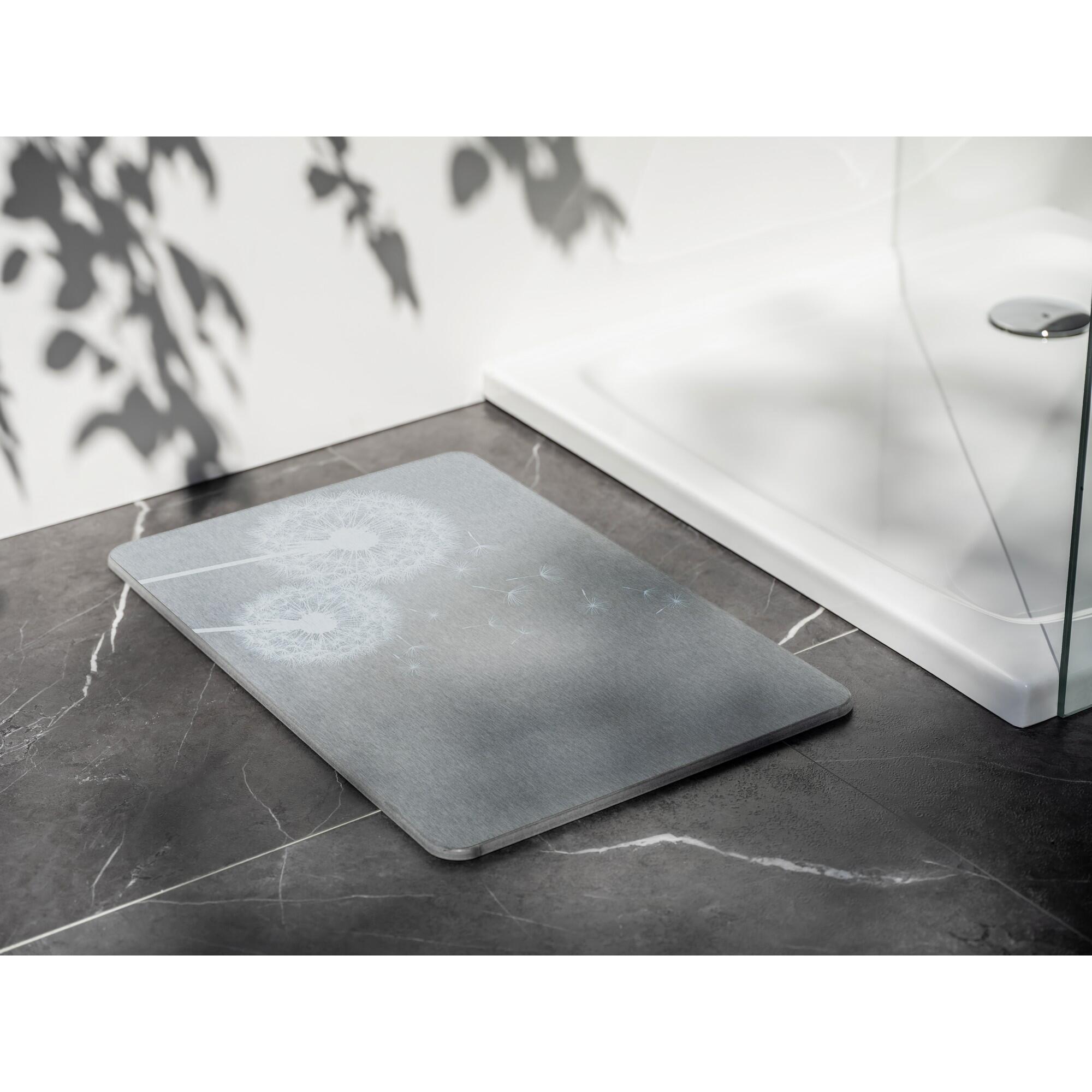 Alfombra de baño rectangular ASTERA 39x60 cm gris - 3