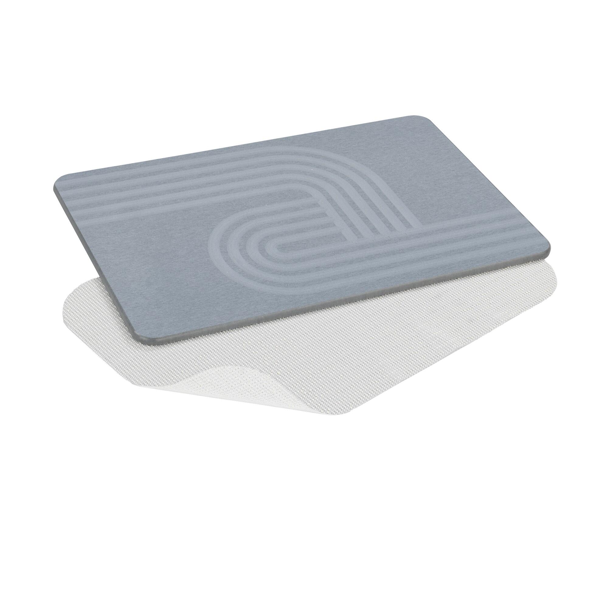 Alfombra de baño rectangular Manhattan 39x60 cm gris - 6