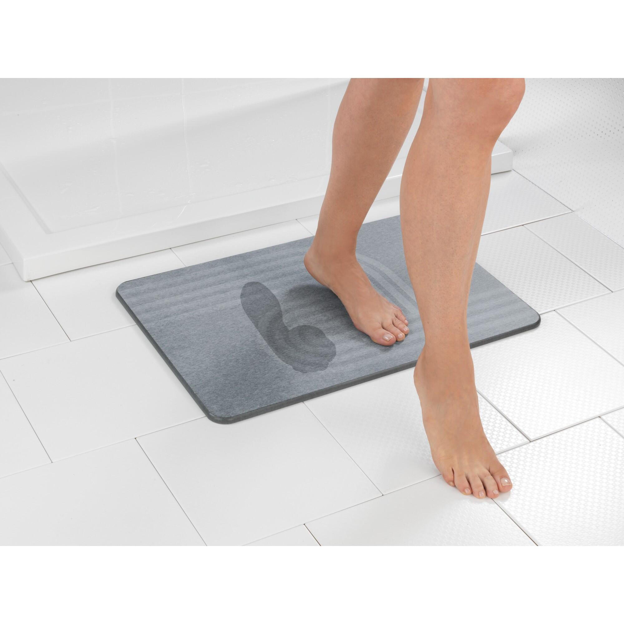 Alfombra de baño rectangular Manhattan 39x60 cm gris - 10