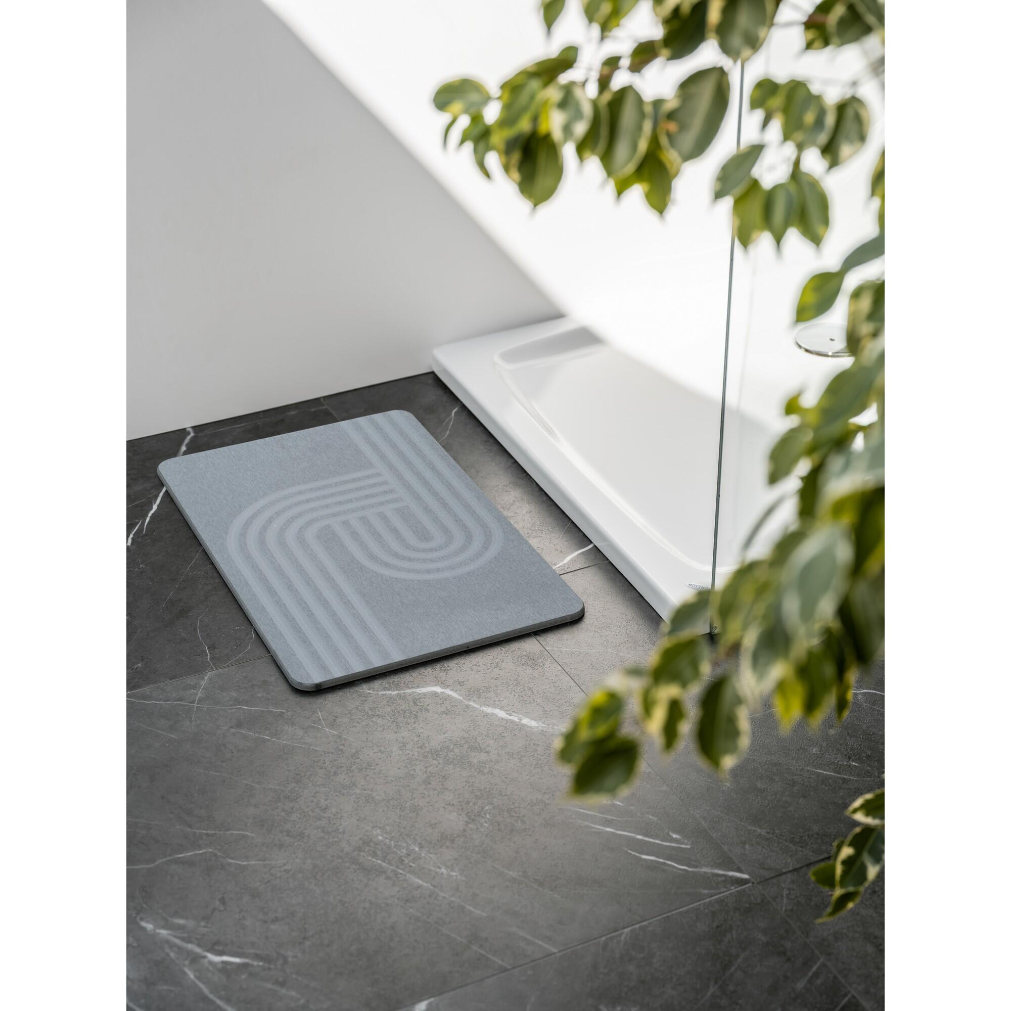 Alfombra de baño rectangular Manhattan 39x60 cm gris - 9