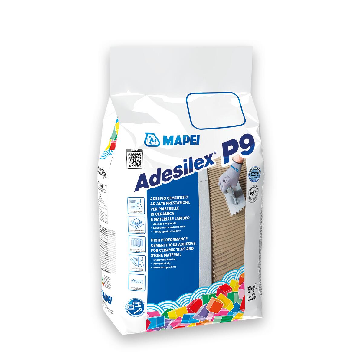 Malta adesiva in polvere MAPEI Adesilex P9 5 kg grigio C2TE - 2