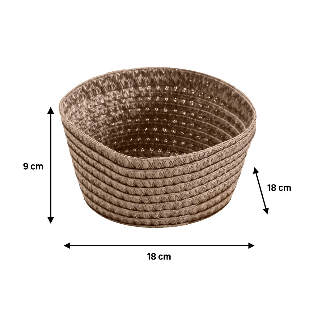 Cesto de arrumação bege D - 2