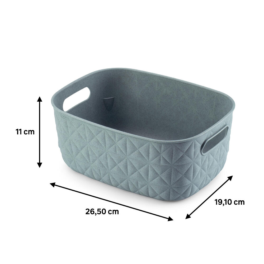 Cesto 4 lt 26,4x19,4x11,1 cm azul Softex - 5