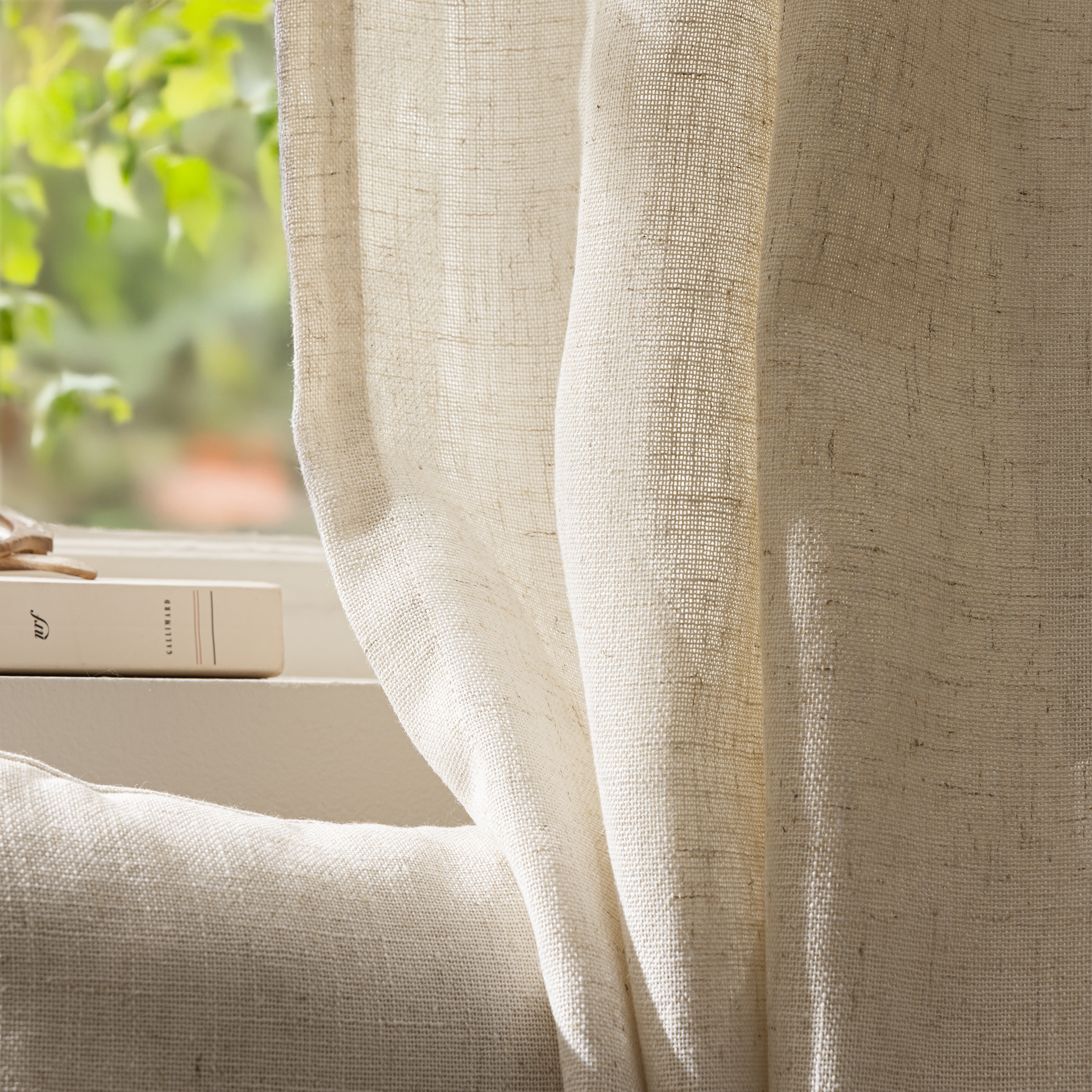 Cortinado ilhós Charlina 140x280cm bege Inspire - 5