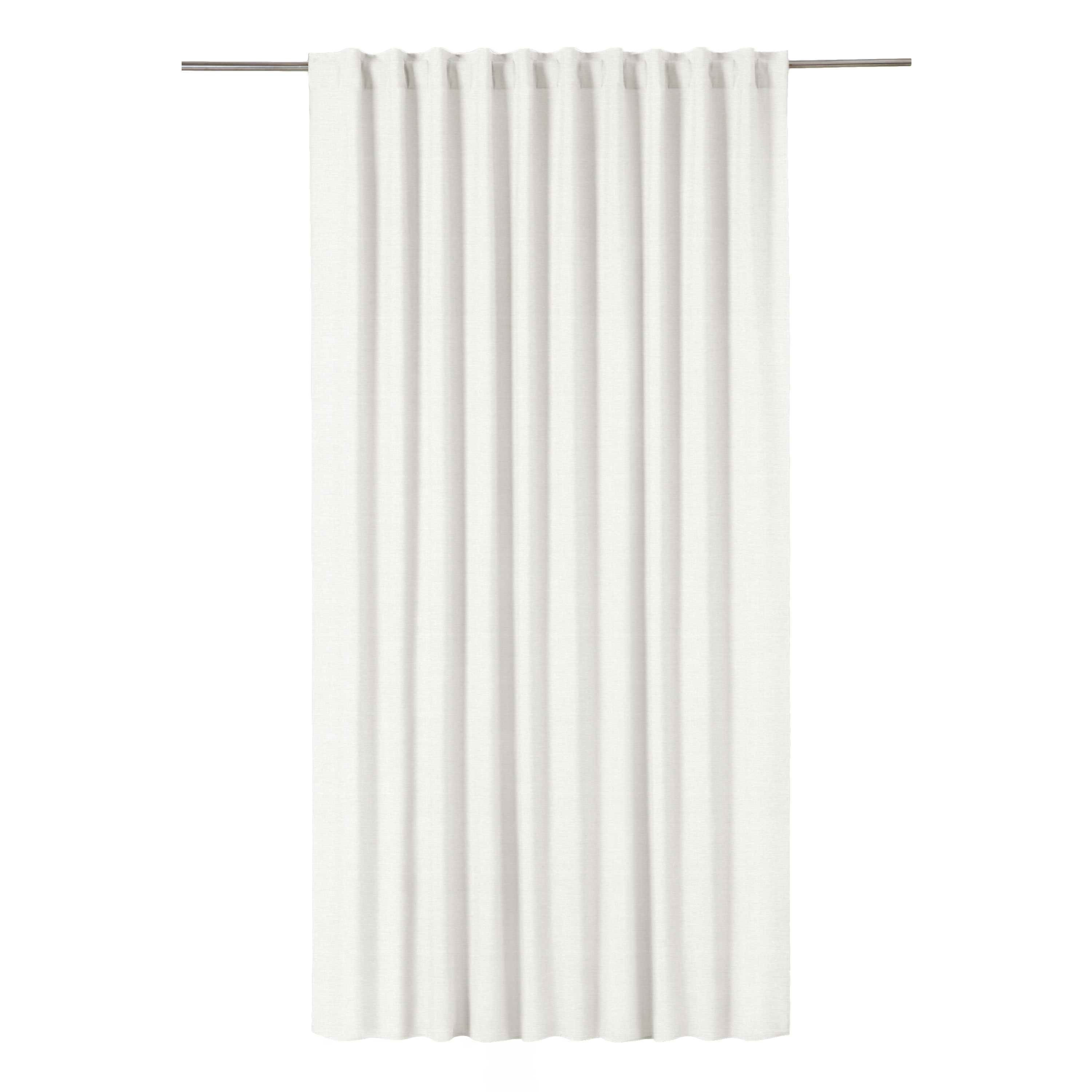 Cortina cinta fruncida, trabillas New Charlina poliéster lino de 200x280cm INSPIRE blanco. Incluye cinta termoadhesiva - 8