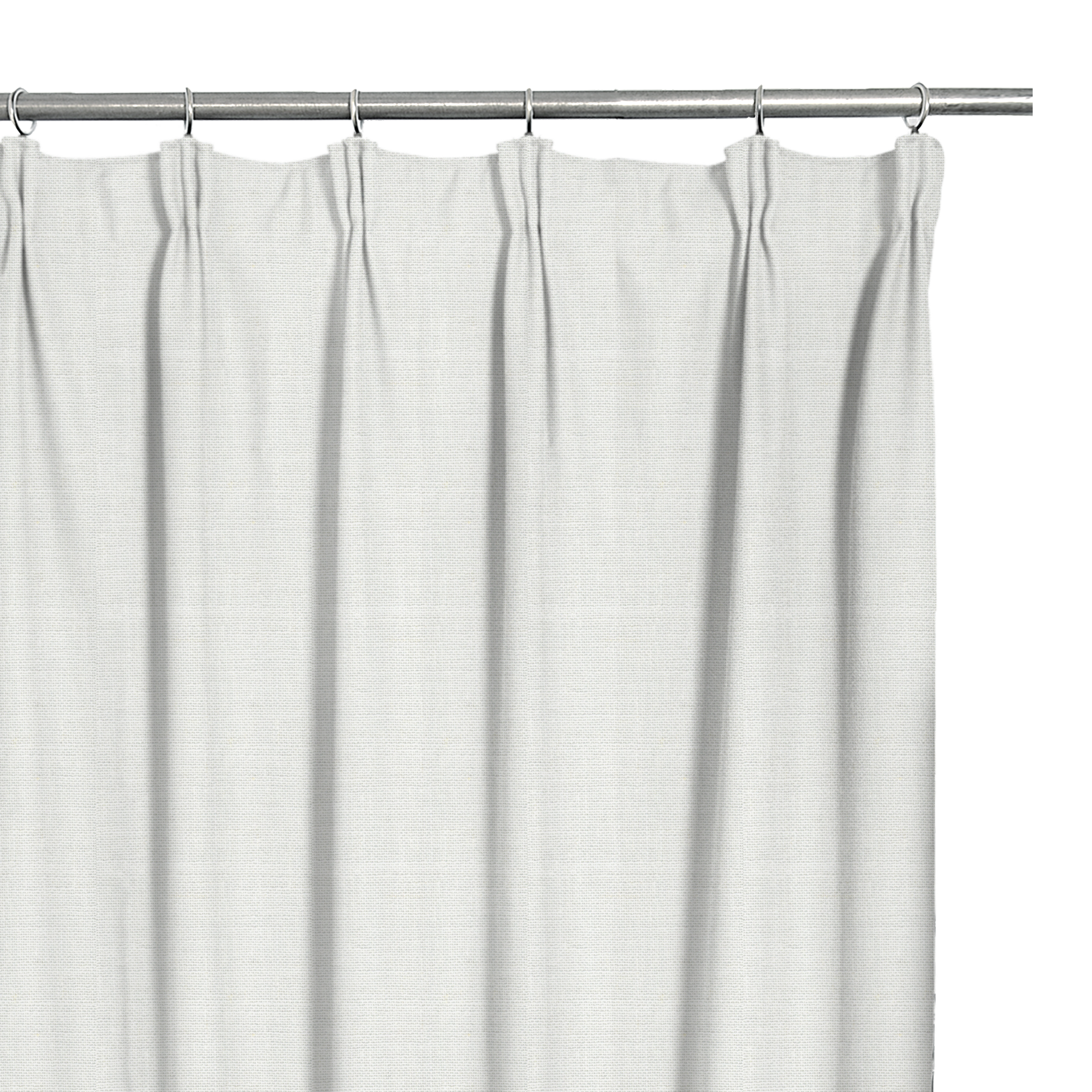 Cortina cinta fruncida, trabillas New Charlina poliéster lino de 200x280cm INSPIRE blanco. Incluye cinta termoadhesiva - 4
