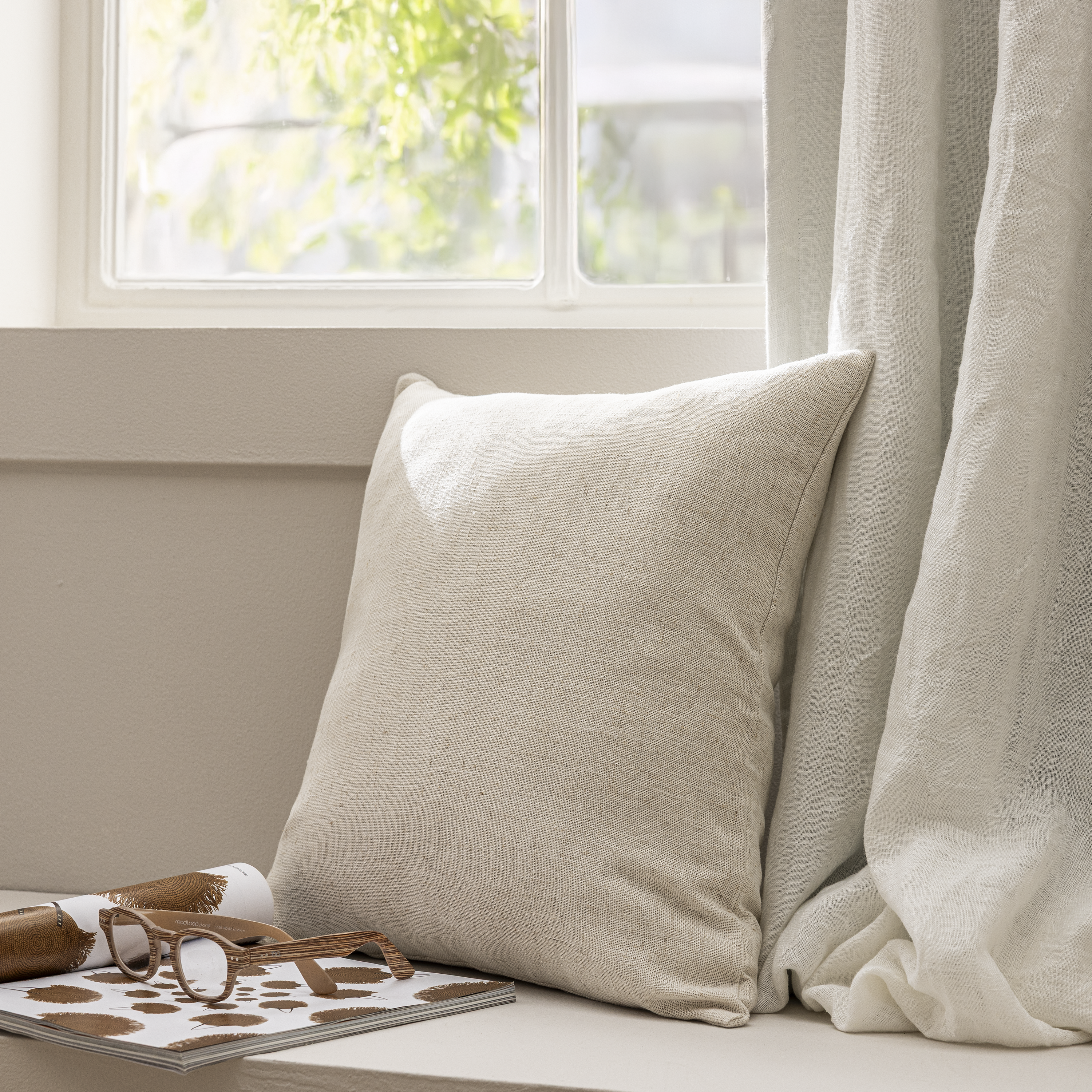 Housse de coussin New charlina beige, 45 x 45 cm - 5